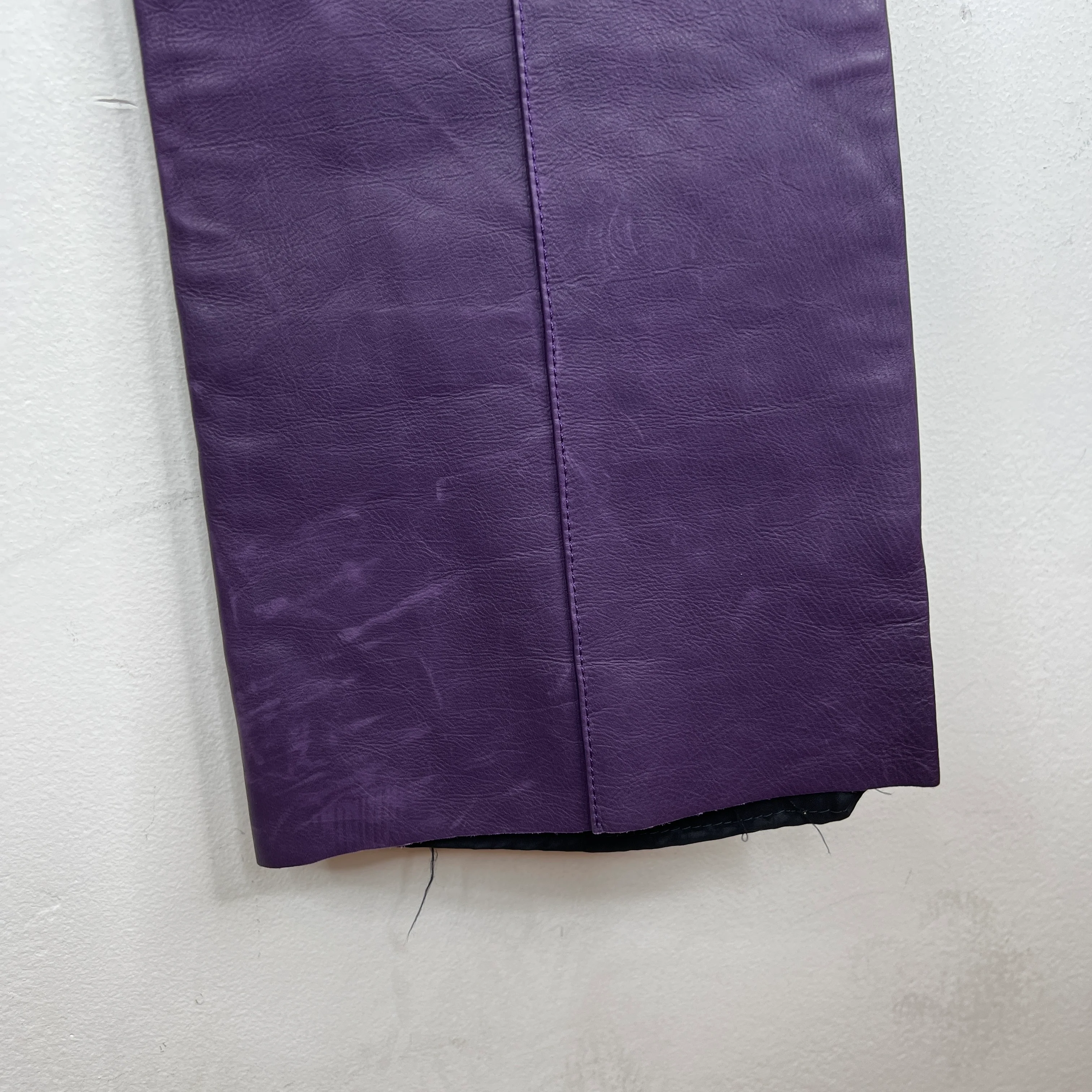 Cout De La Liberte Purple Leather Pants - Image 9