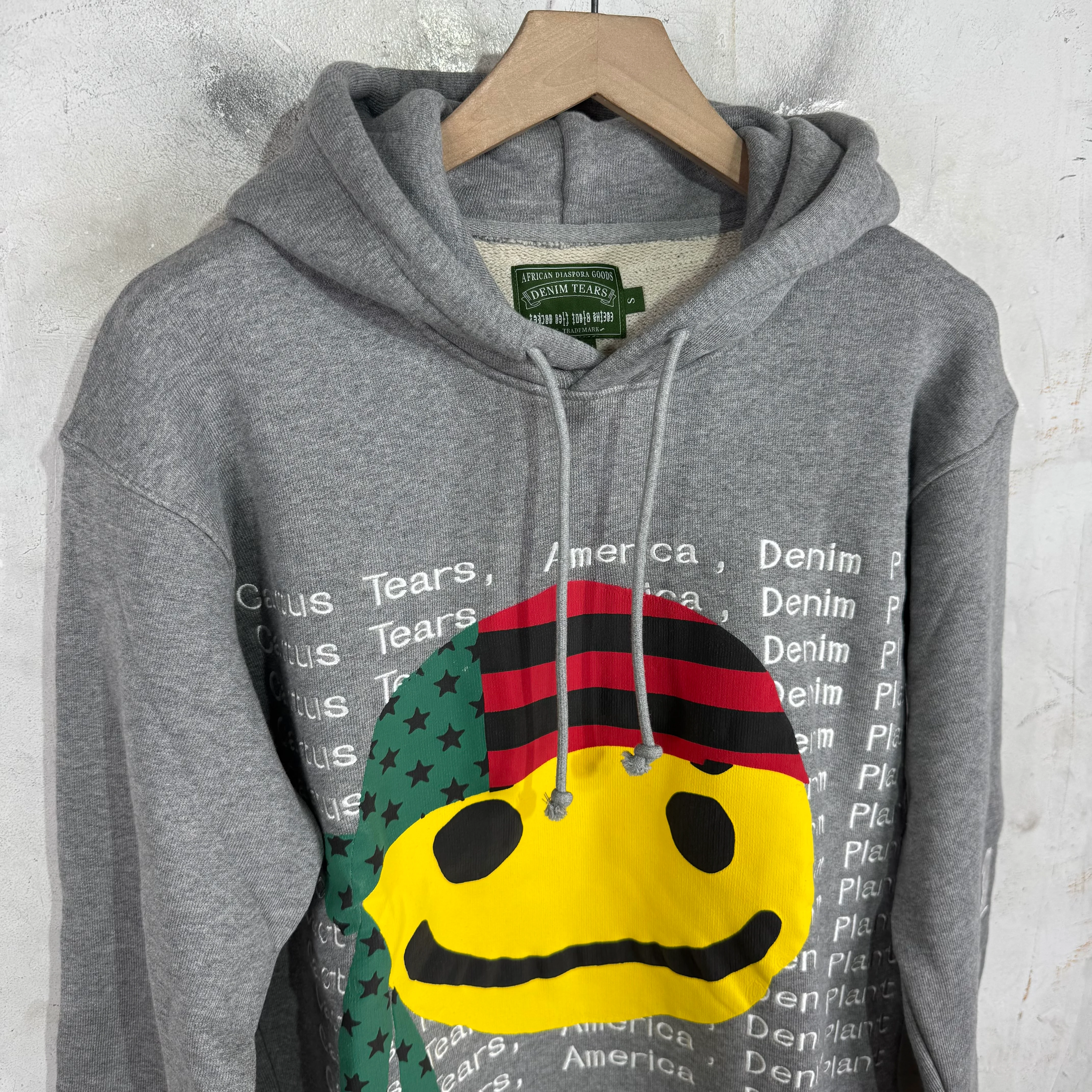 CPFM x Denim Tears Grey Smiley Hoodie - Image 5