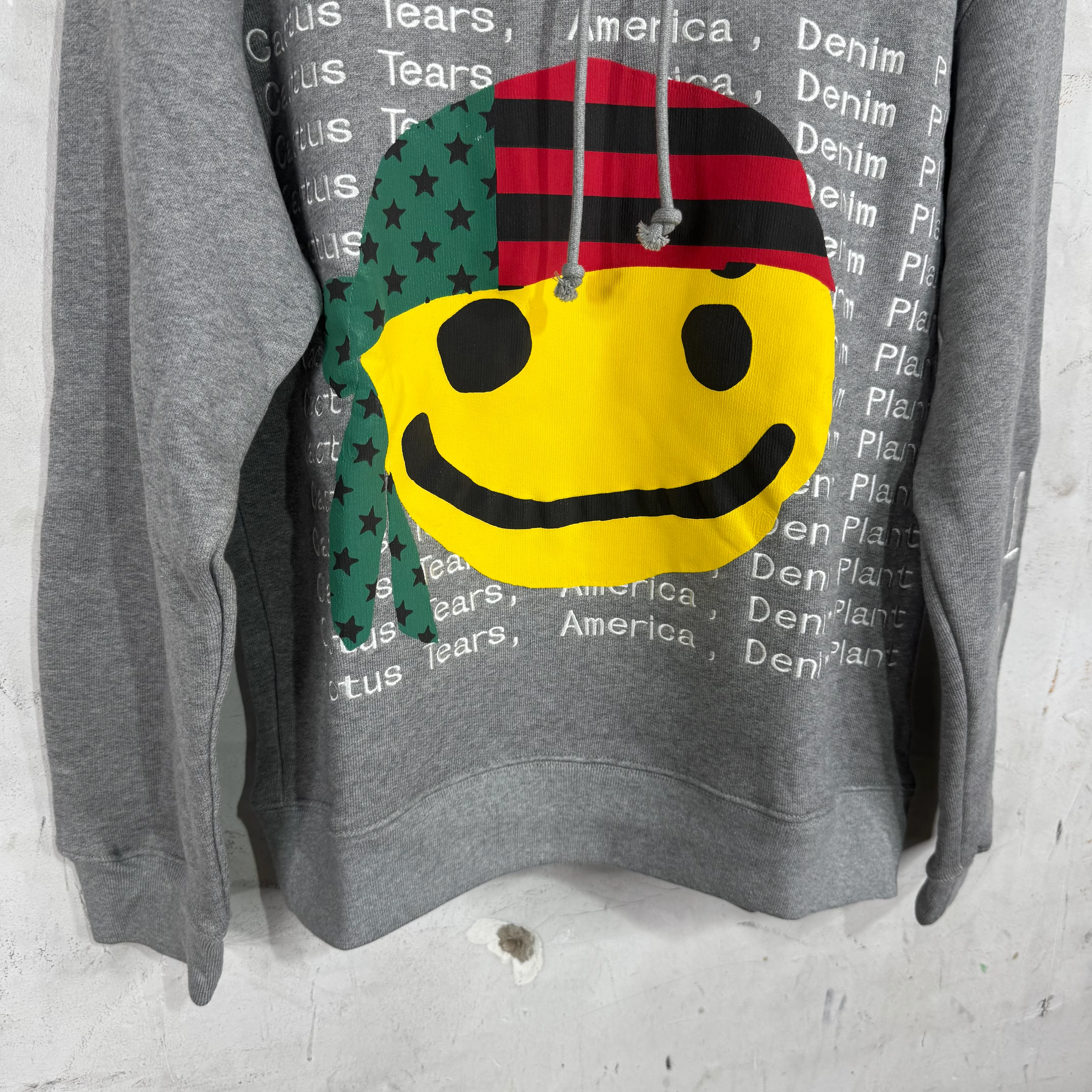 CPFM x Denim Tears Grey Smiley Hoodie - Image 6