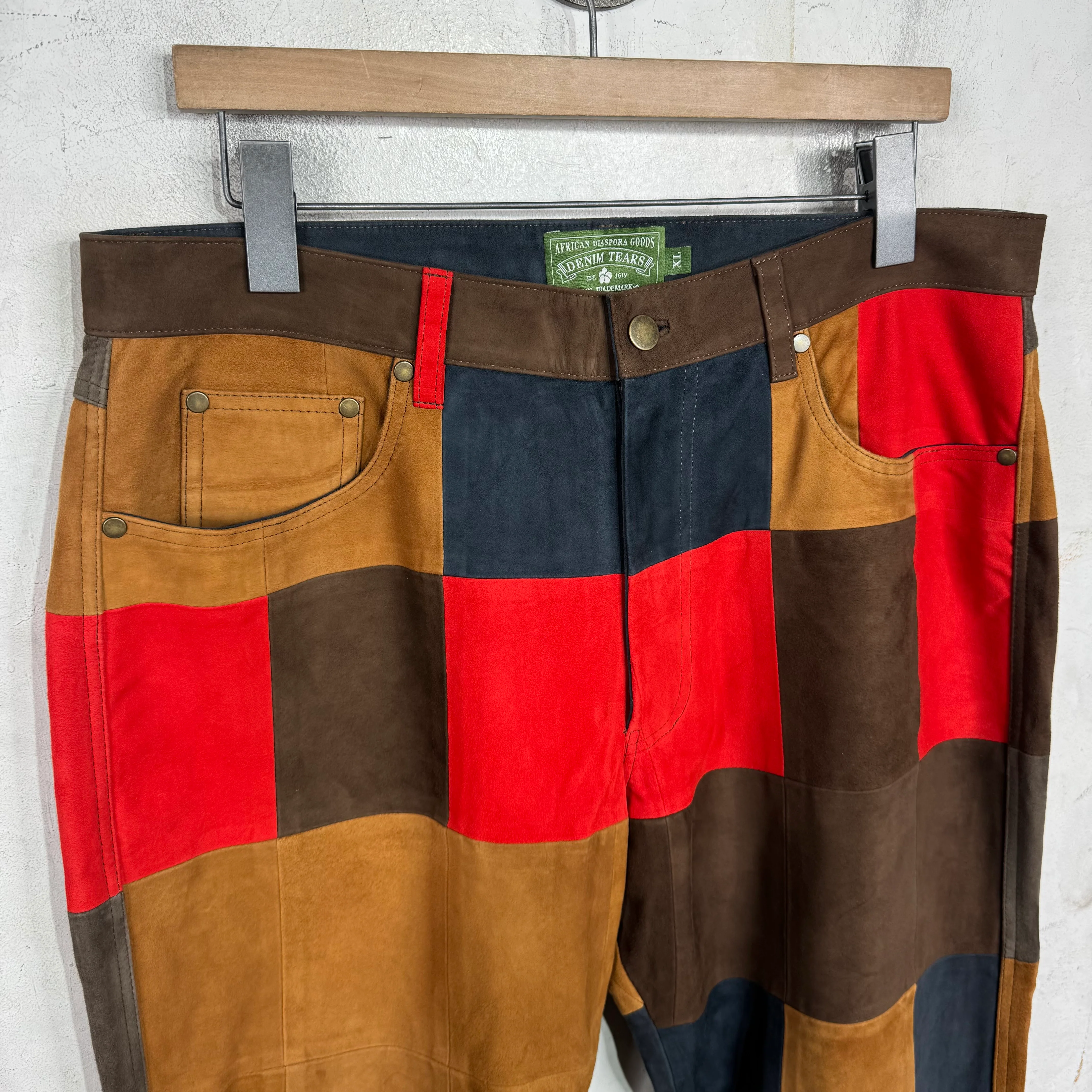 Denim Tears Suede Patchwork Pants - Image 4