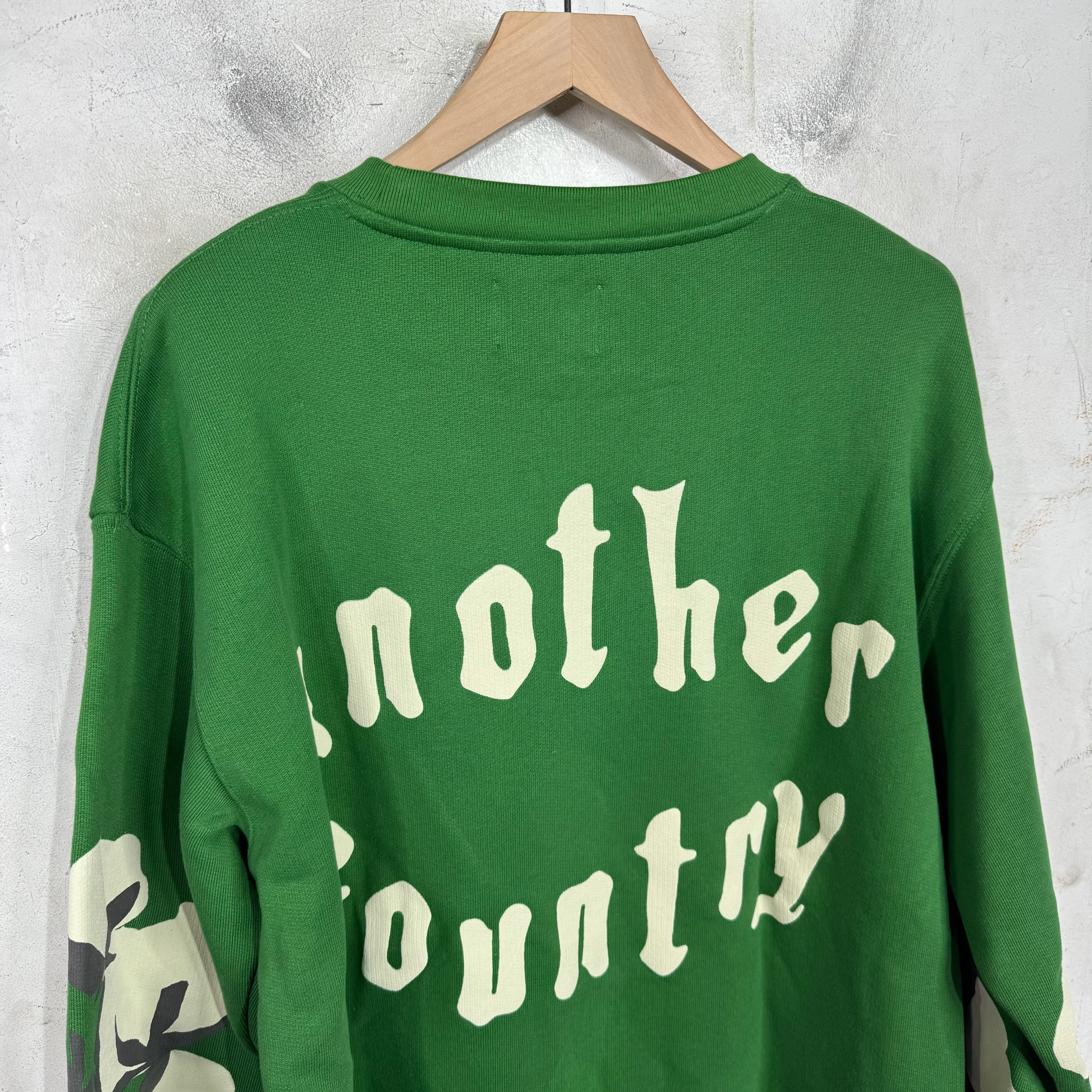 Denim Tears x CPFM Green Wreath Crewneck Sweater - Image 9