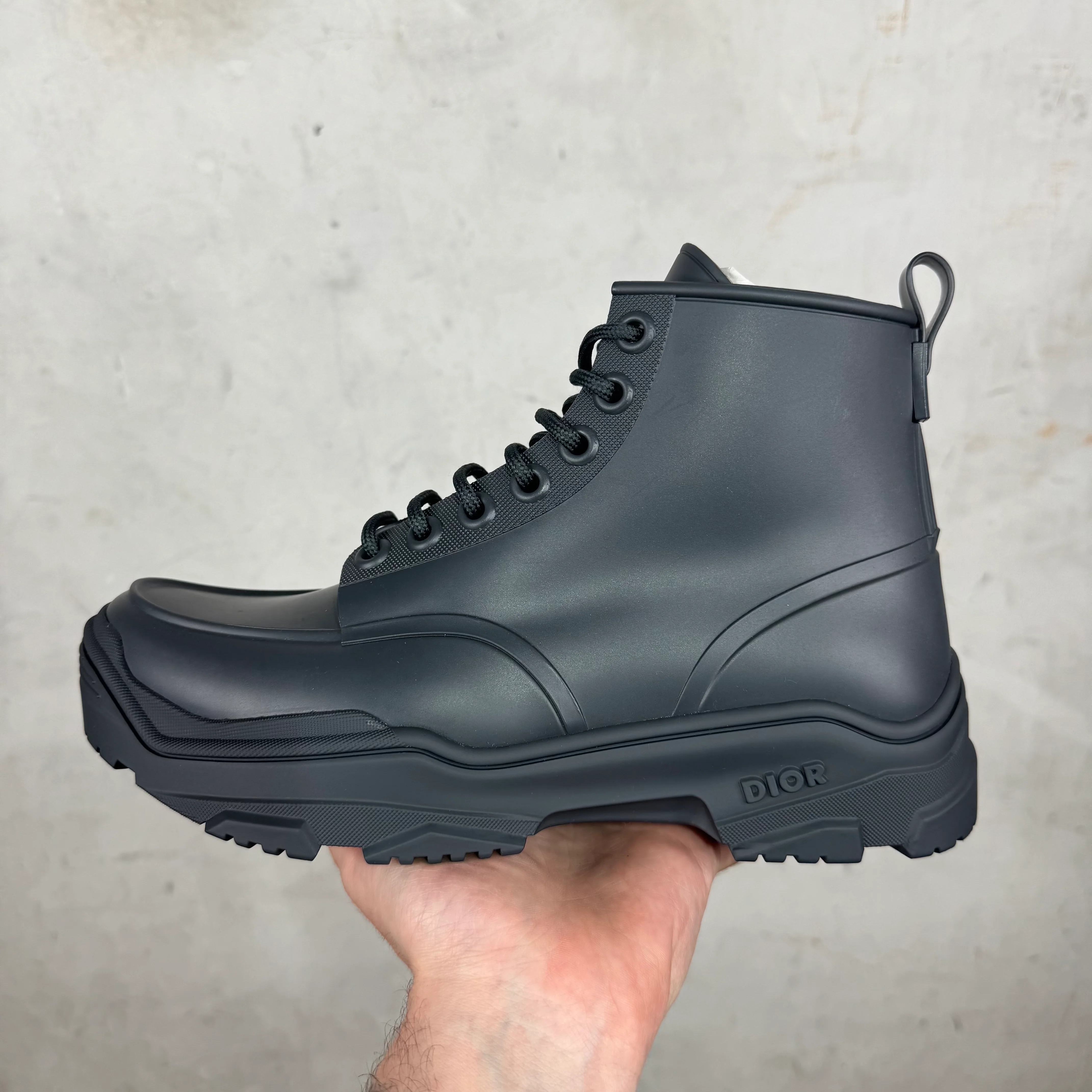 Dior Rubber Lace Up Boots - Image 7