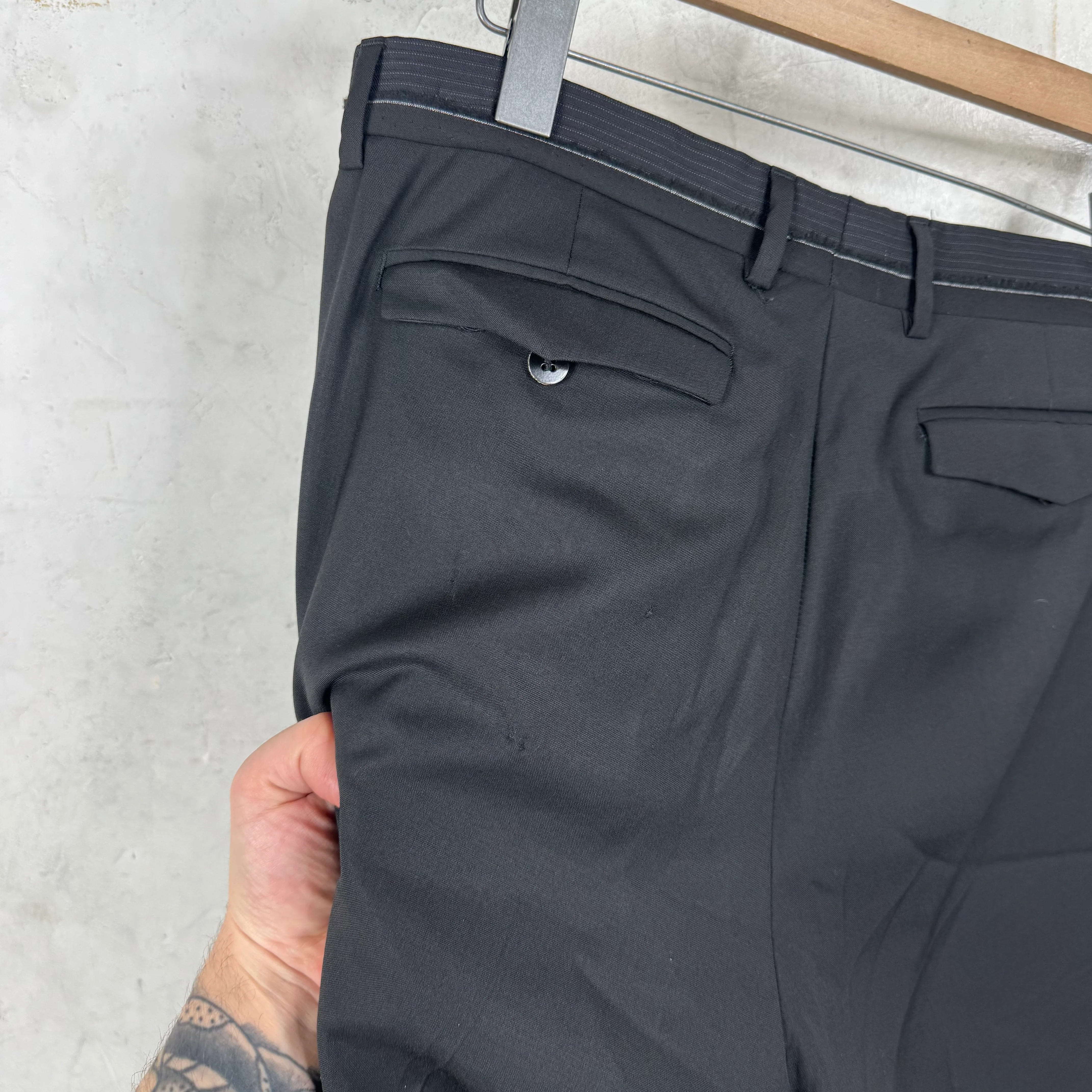 Dior Striped Waist Black Trousers - Image 13