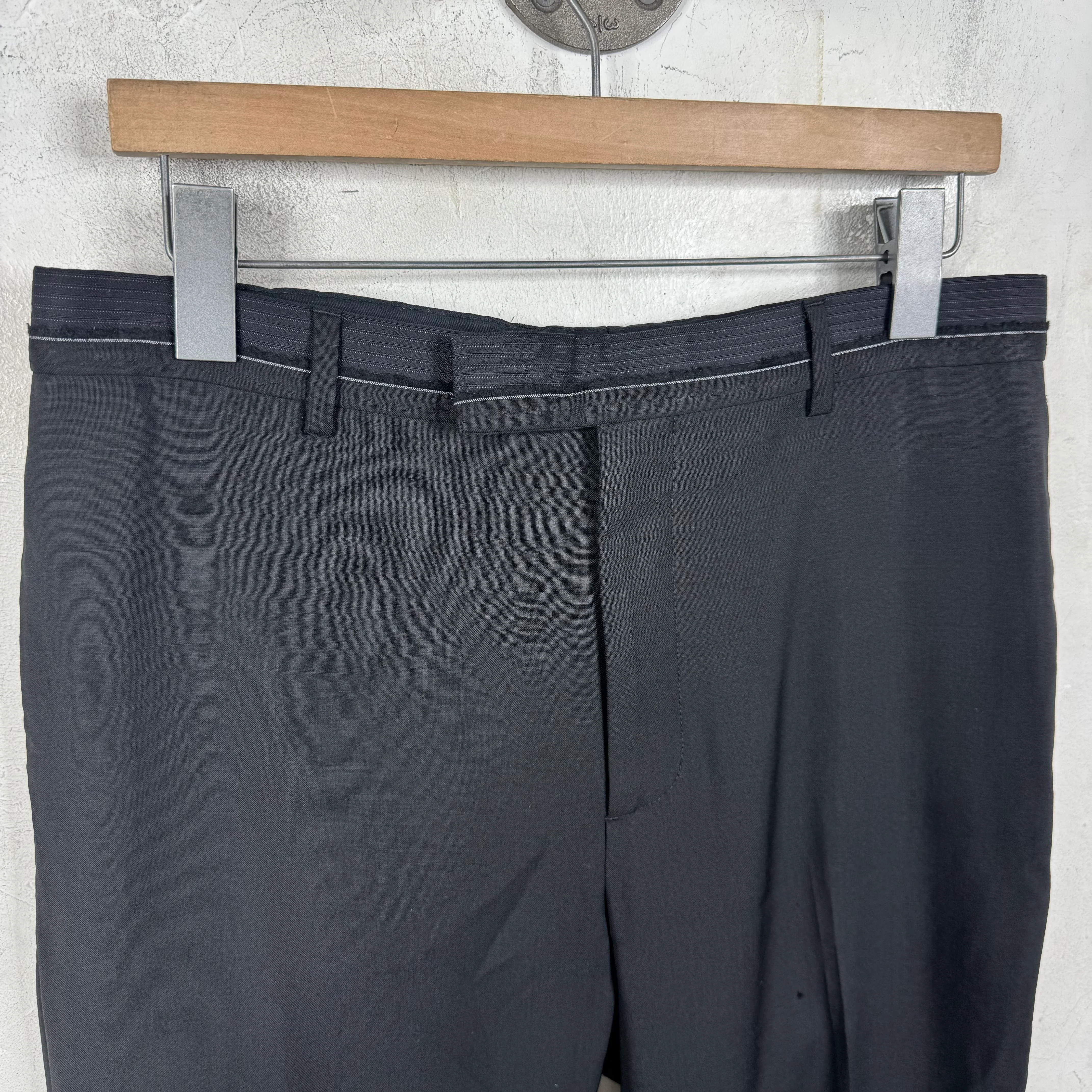 Dior Striped Waist Black Trousers - Image 4