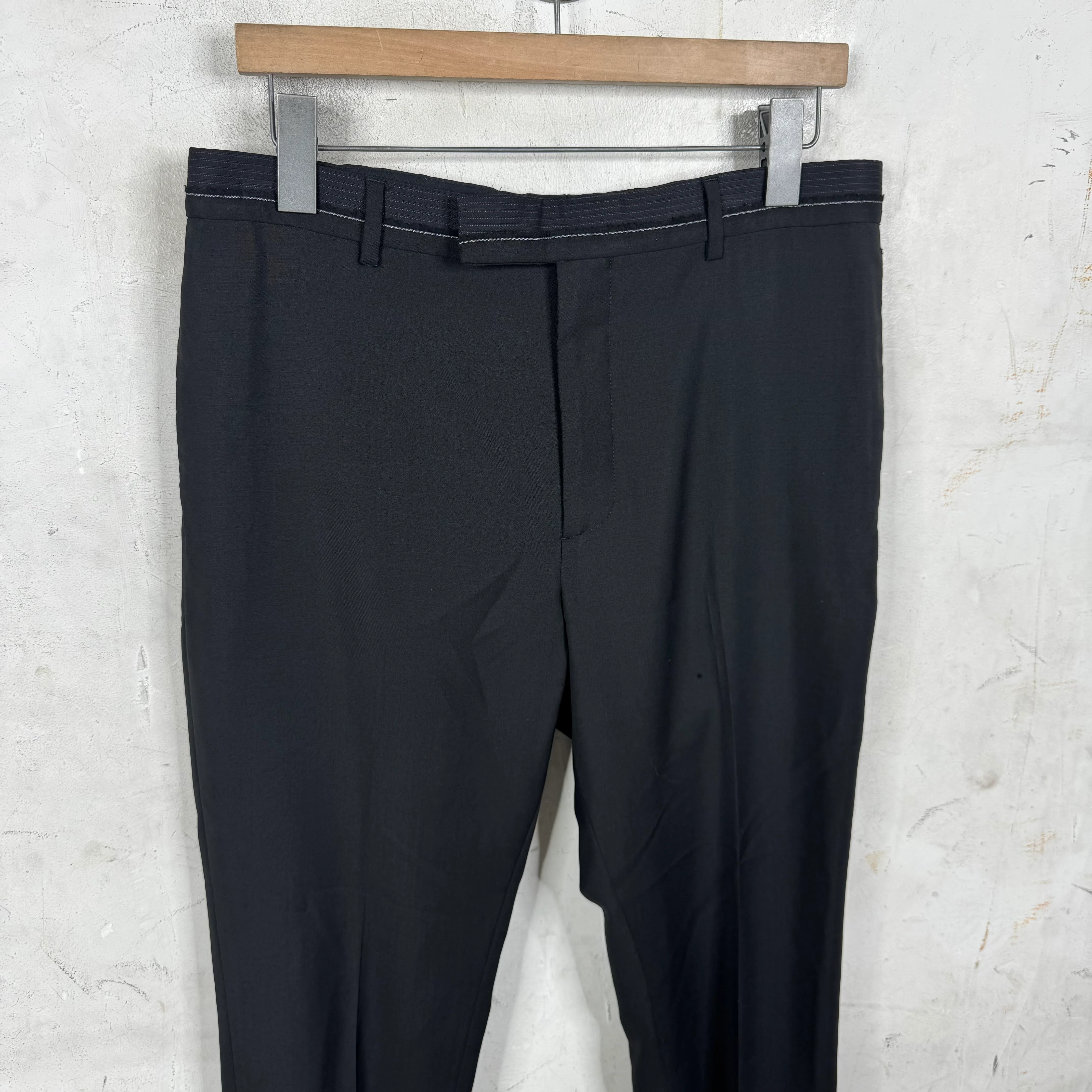 Dior Striped Waist Black Trousers - Image 5
