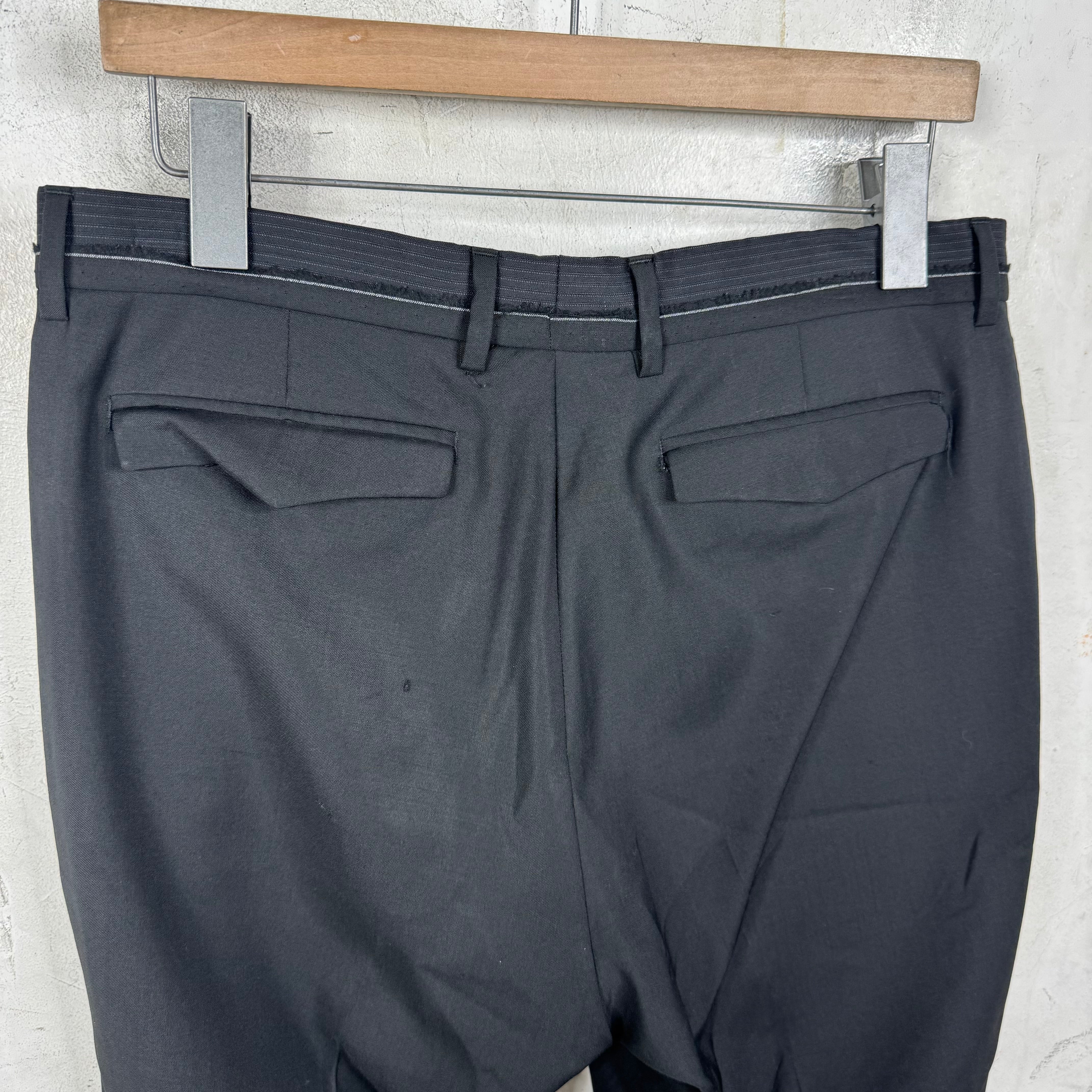 Dior Striped Waist Black Trousers - Image 9