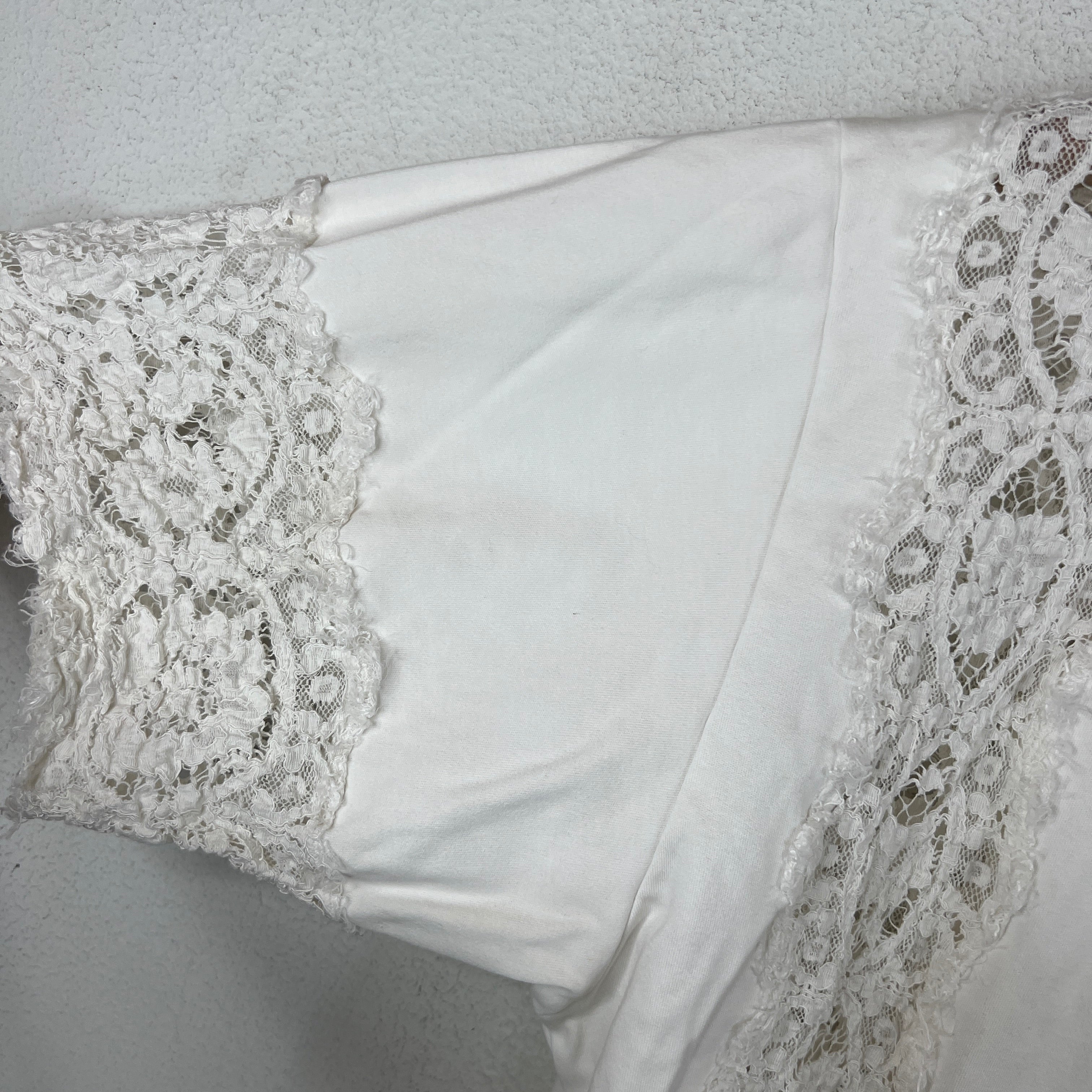 Dolce & Gabanna Floral Lace Hybrid T-Shirt - Image 6