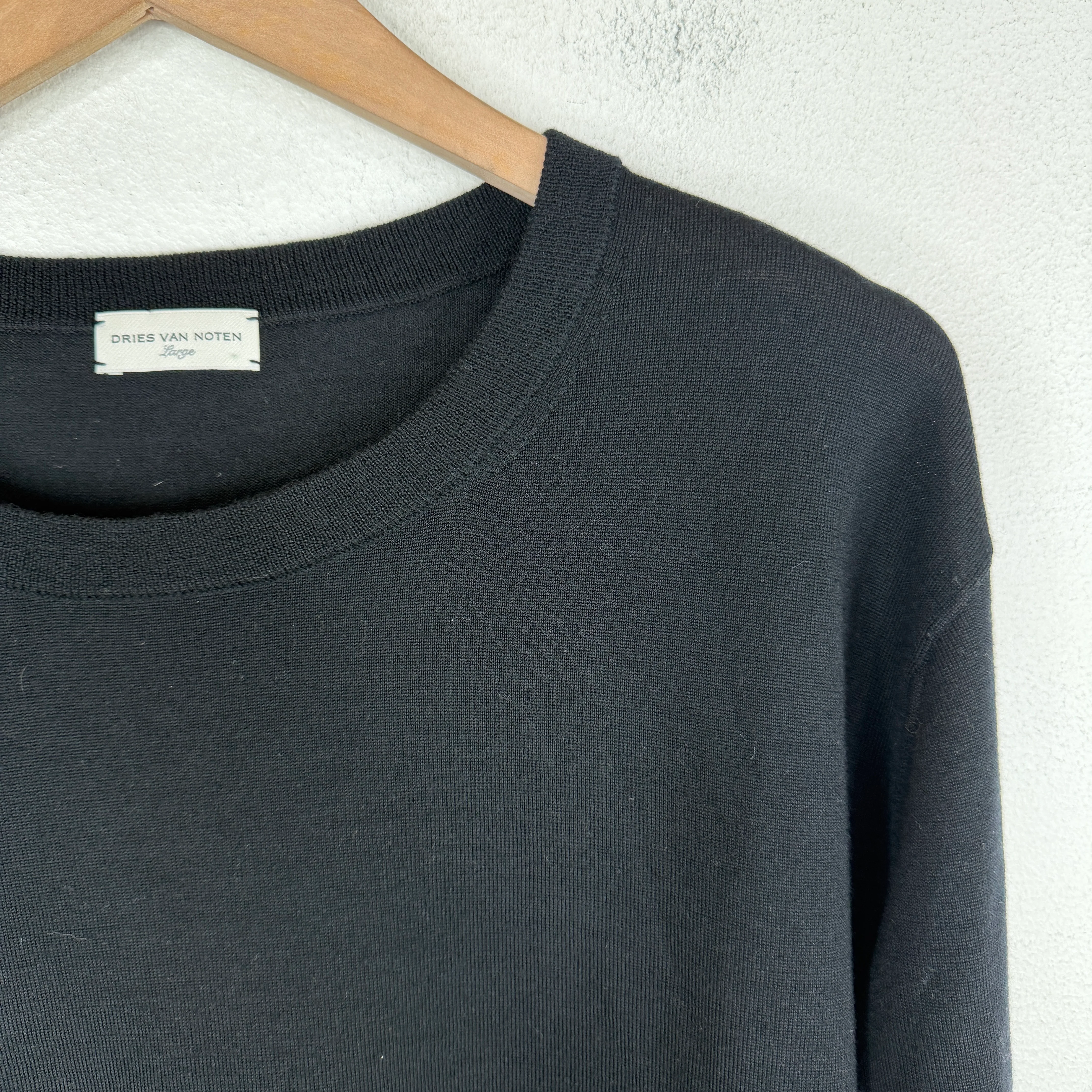 Dries Van Noten Black Wool Sweater - Image 5