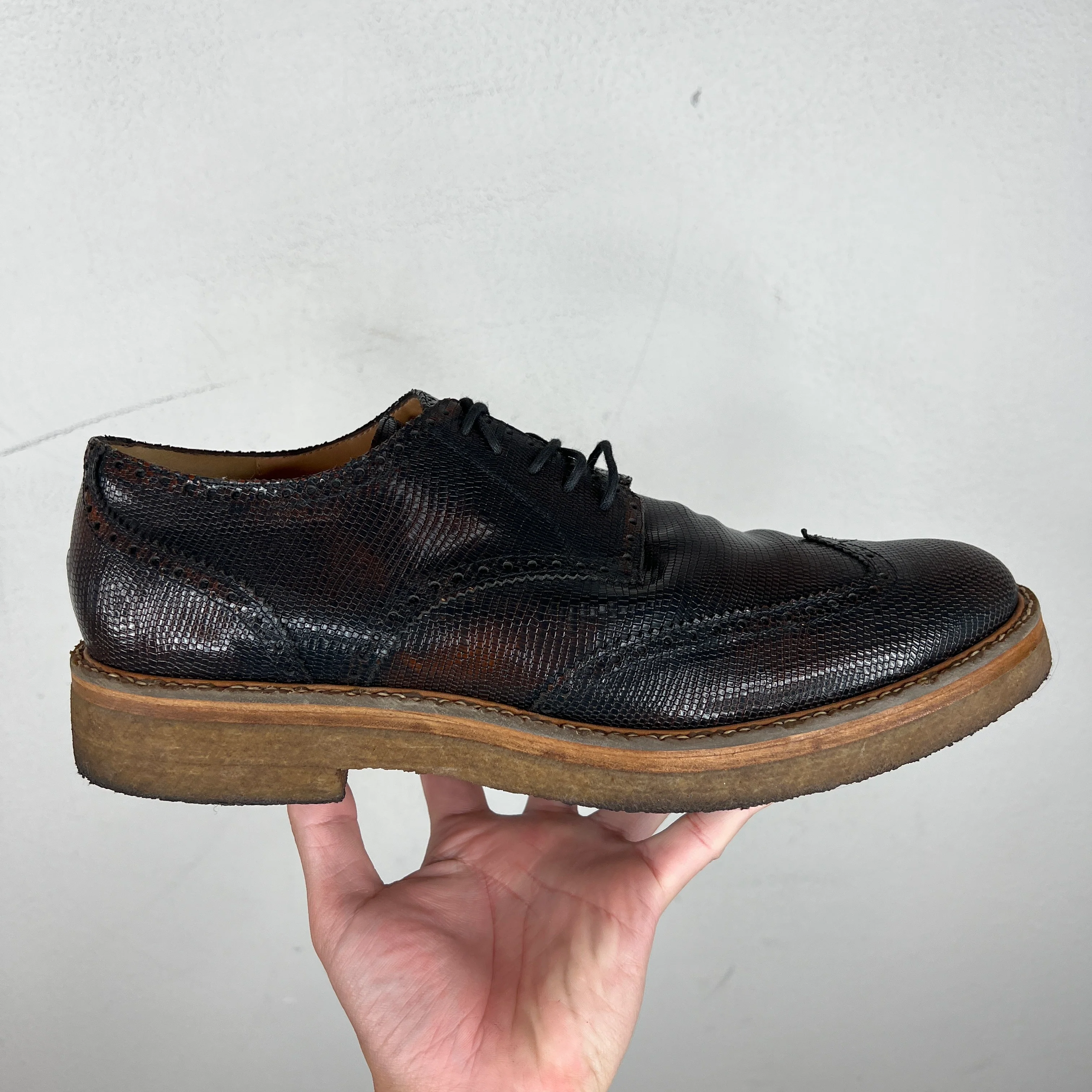 Dries Van Noten Brown Wingtip Derbys - Image 2