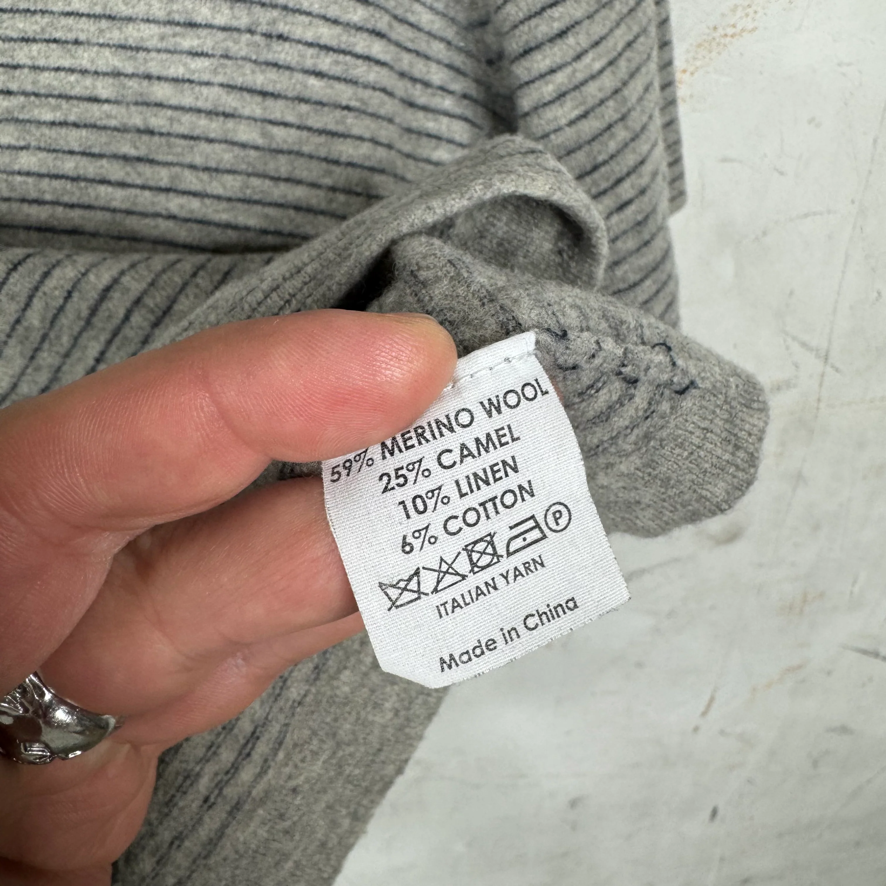 Dries Van Noten Grey Polo Shirt - Image 4