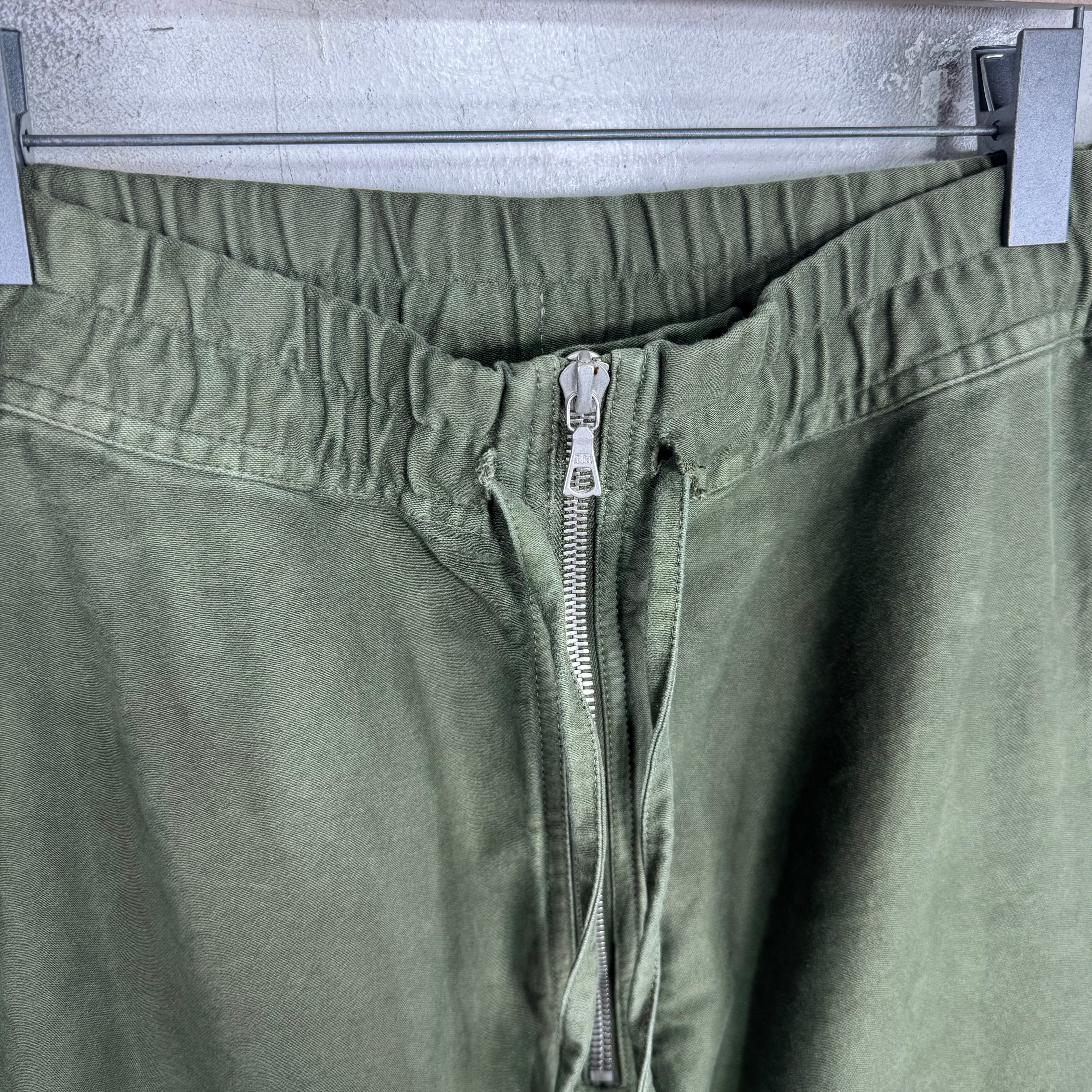 Dries Van Noten Olive Bondage Zippered Cargo - Image 5