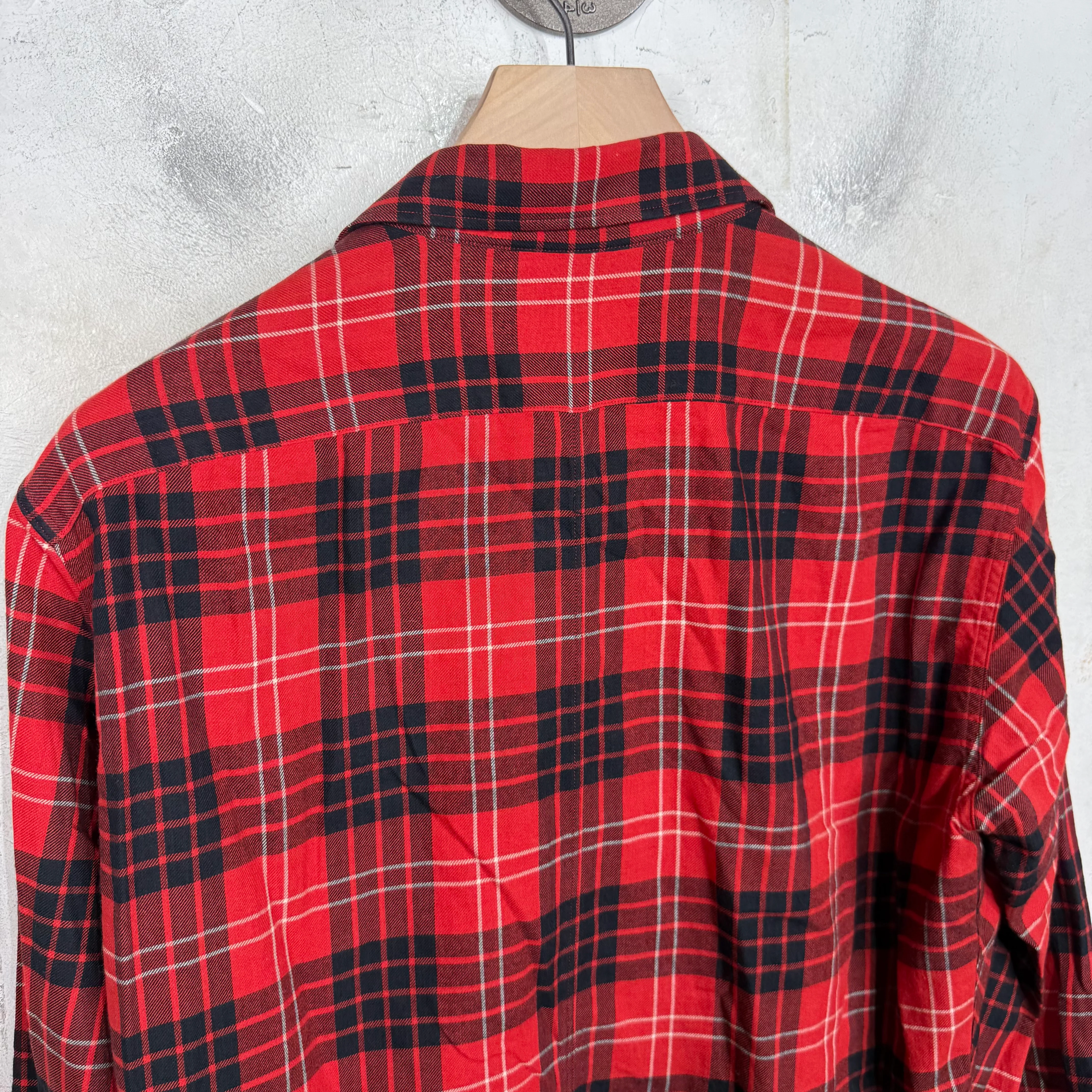 Dries Van Noten Red Plaid Flannel - Image 7