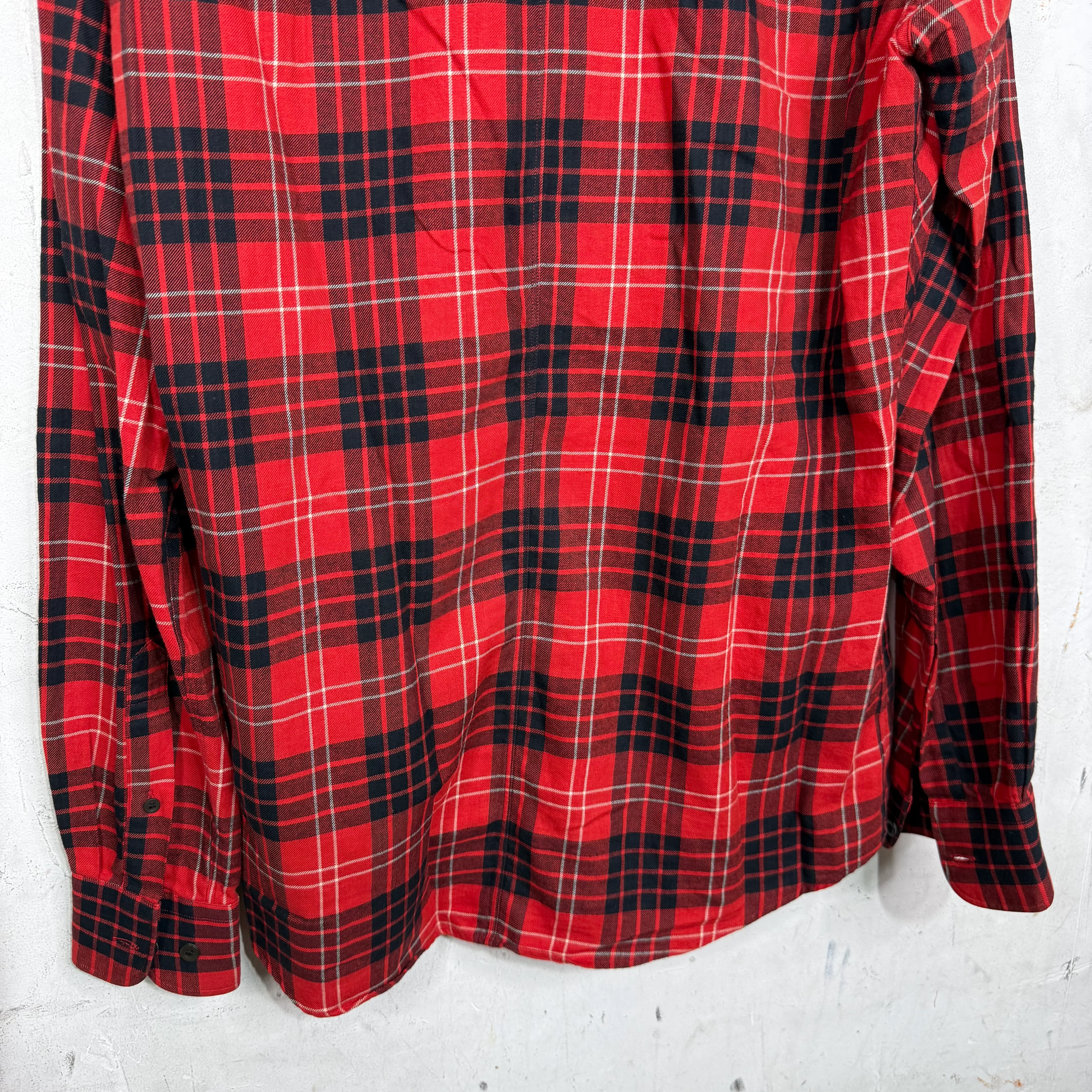 Dries Van Noten Red Plaid Flannel - Image 8