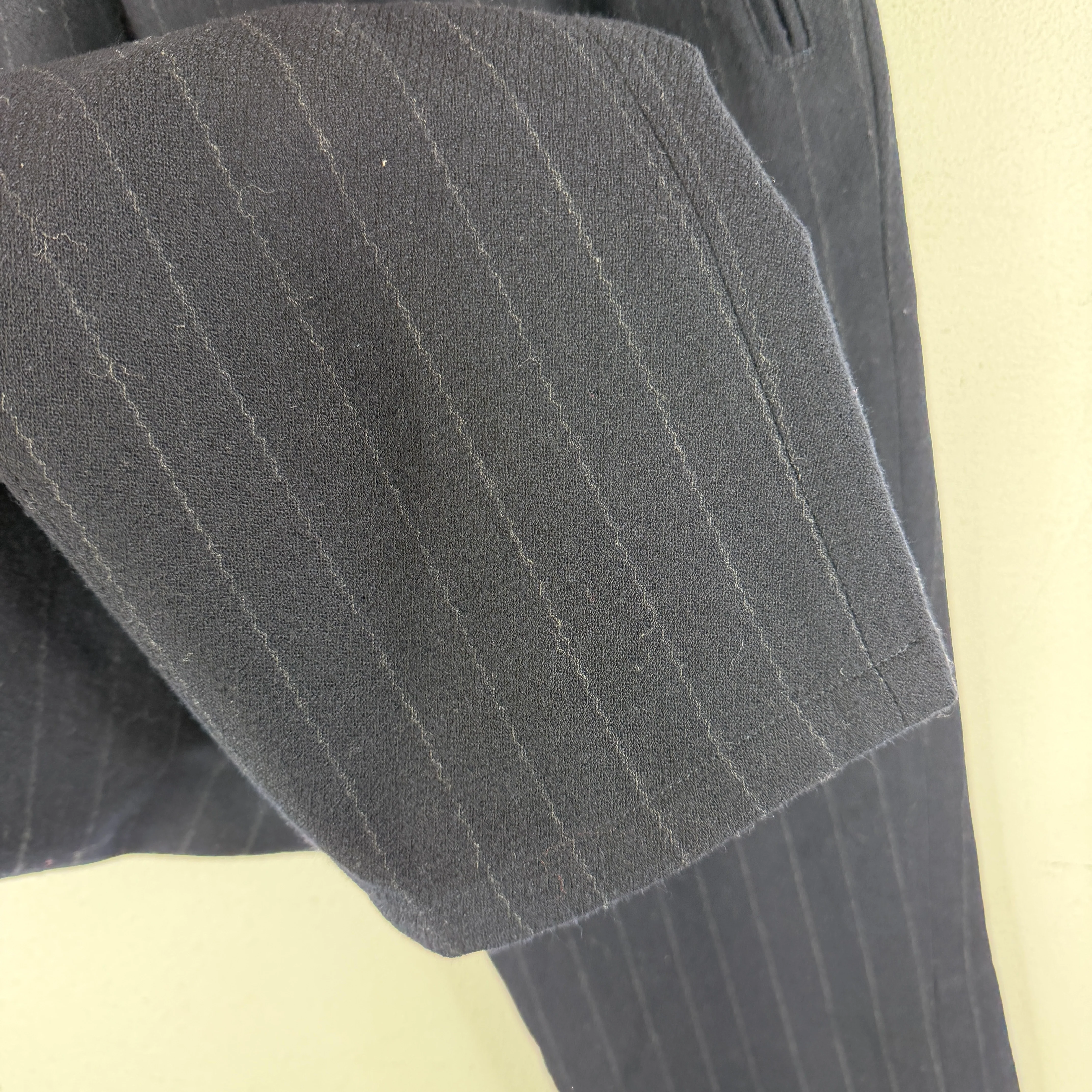 Dries Van Noten Wool Pinstripe Pants - Image 4