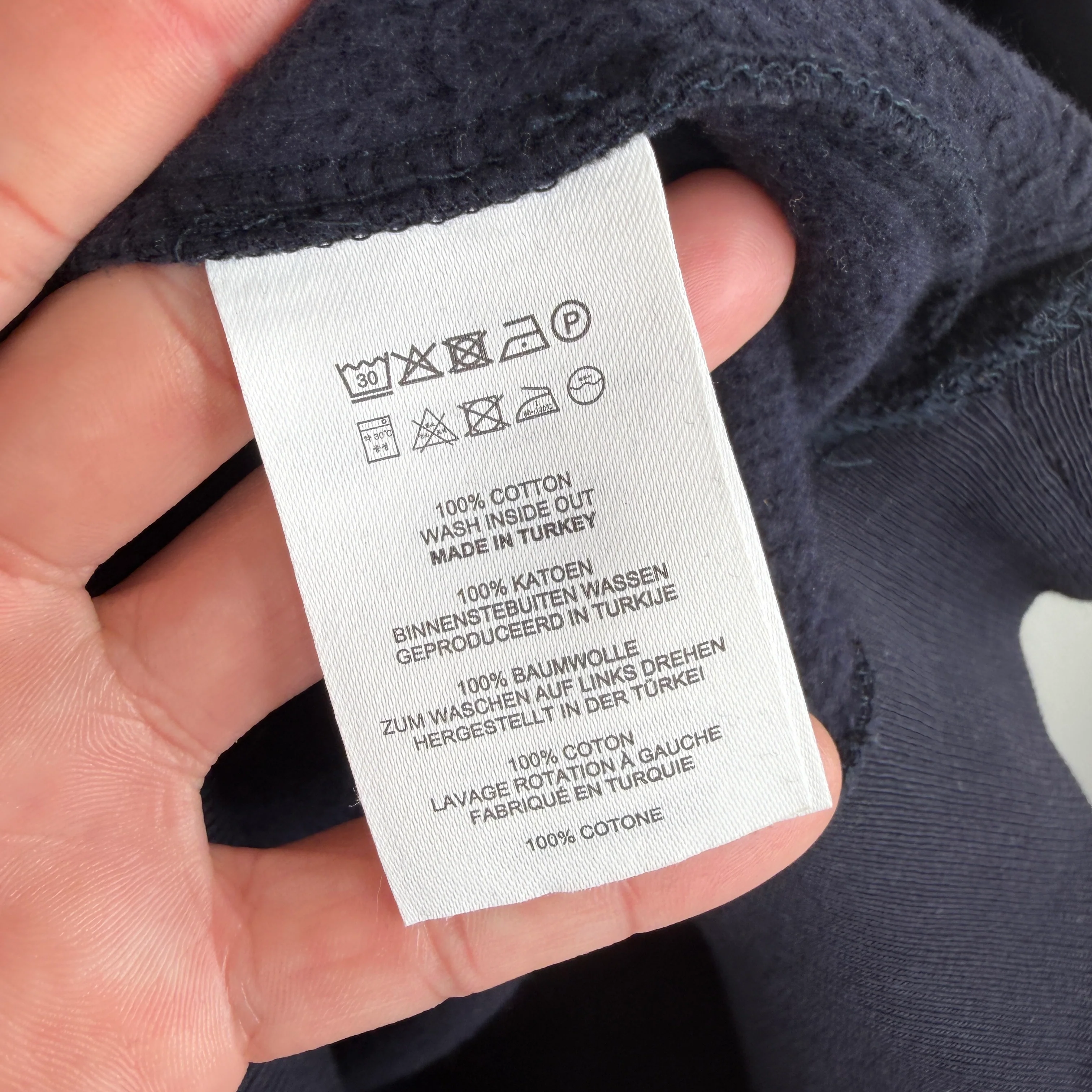 Dries Van Noten Navy Back Zipper Crewneck - Image 4