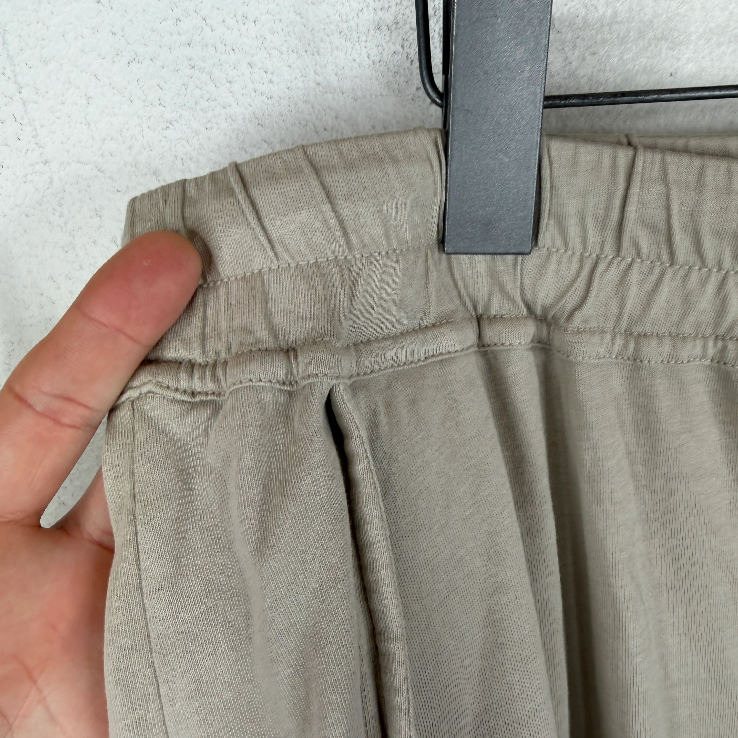 DRKSHDW Beige Long Drawstring Jogger Pants - Image 4