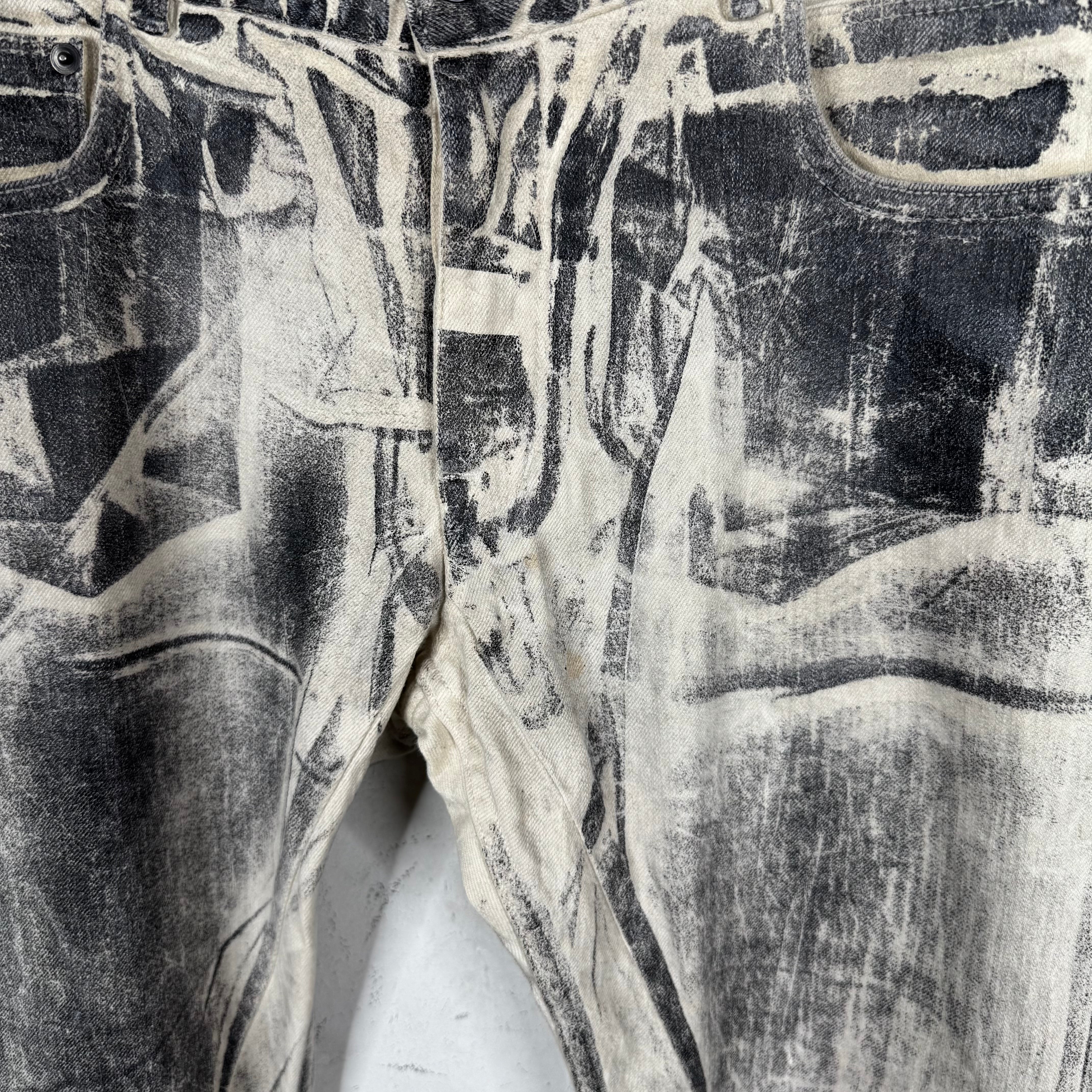 DRKSHDW White Waxed Detroit Jeans - Image 6