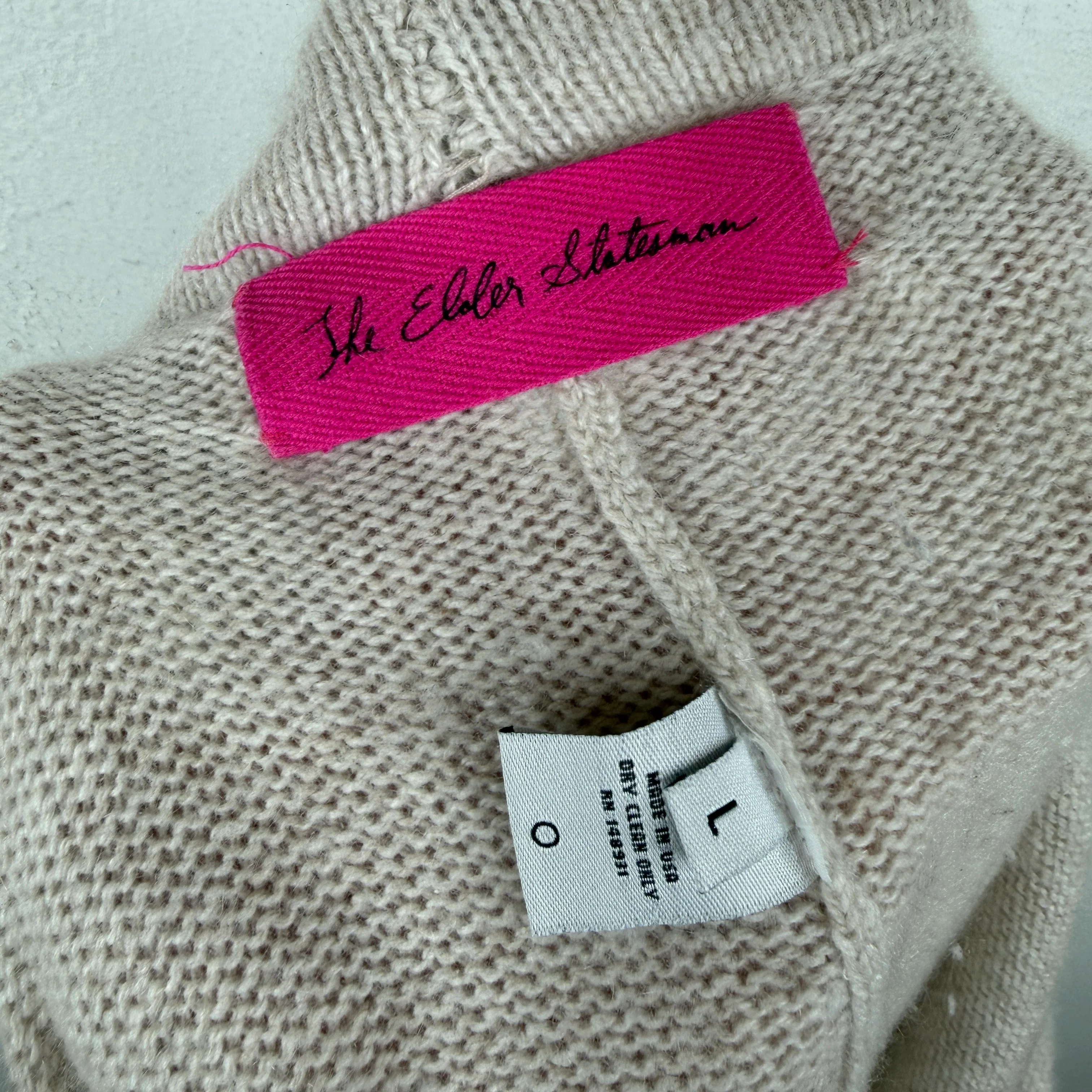 The Elder Statesman Beige Cashmere Lounge Pants - Image 3