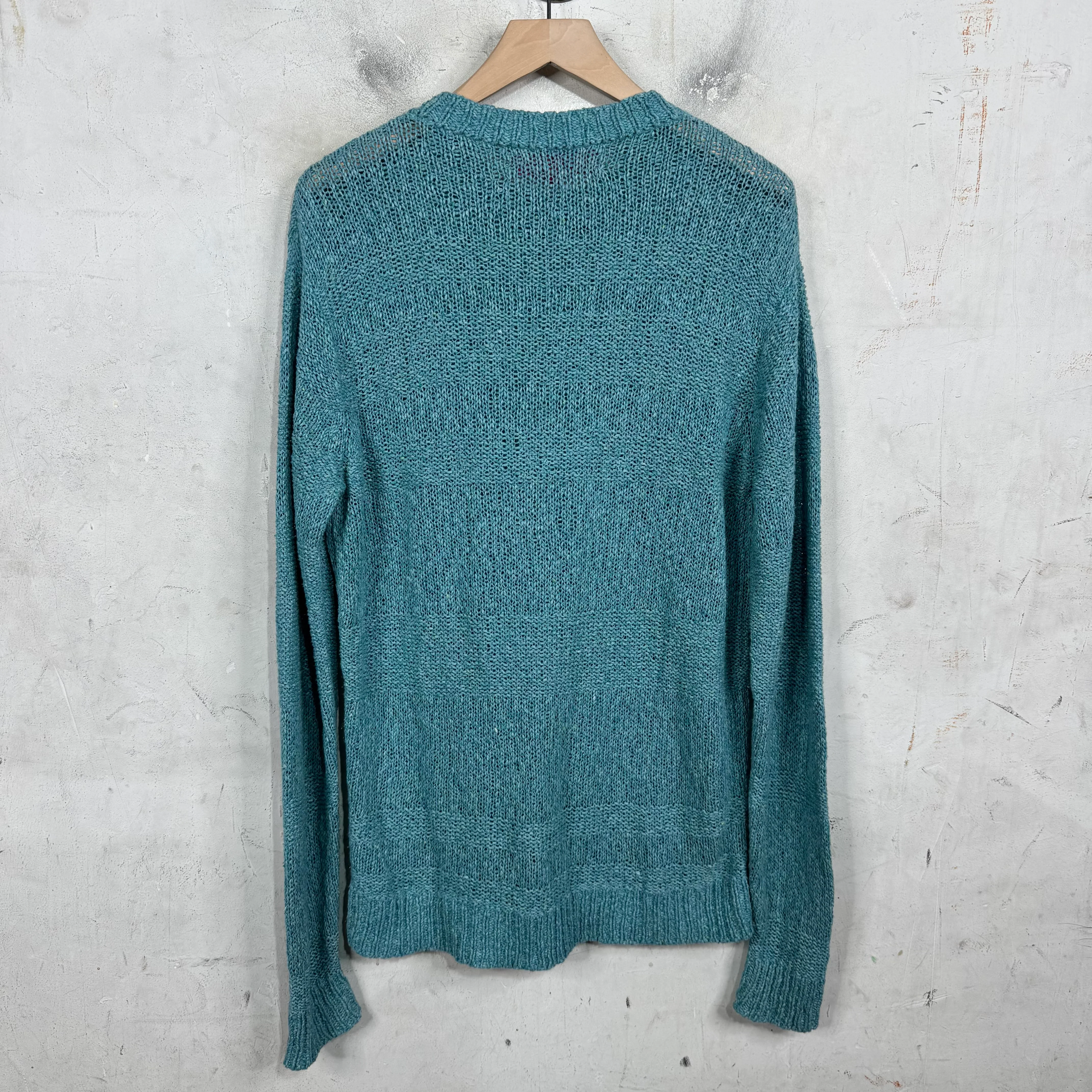 Elder Statesman Turquoise Cable Knit Sweater - Image 2