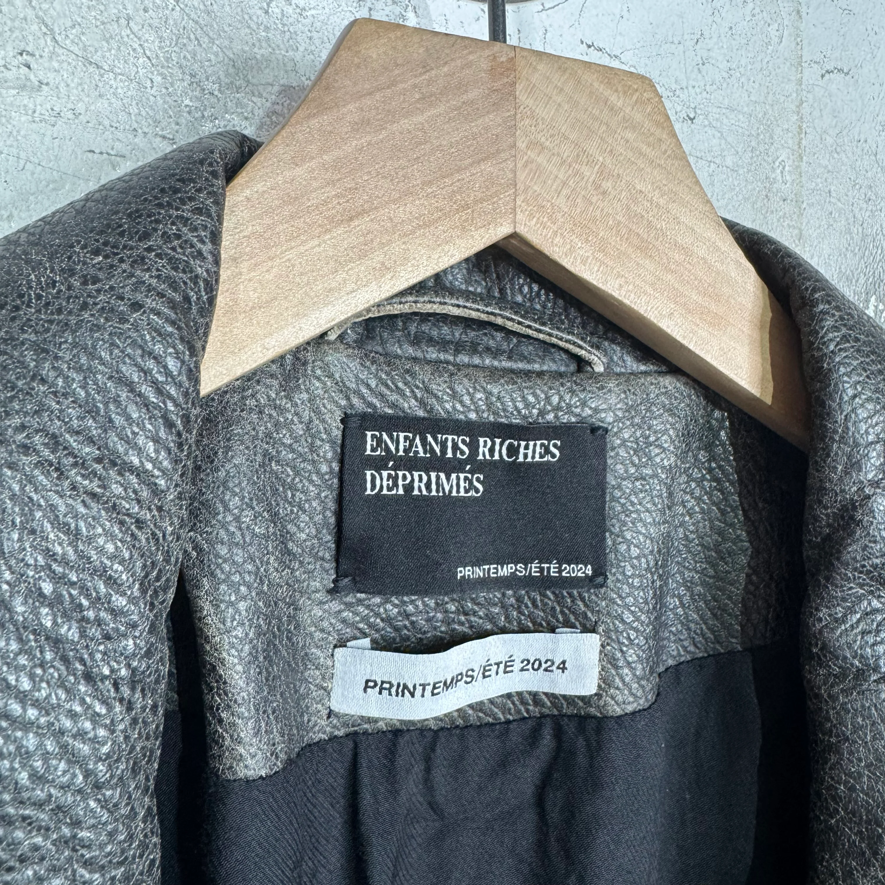 ERD Tabac Rat Leather Perfecto Jacket - Image 3