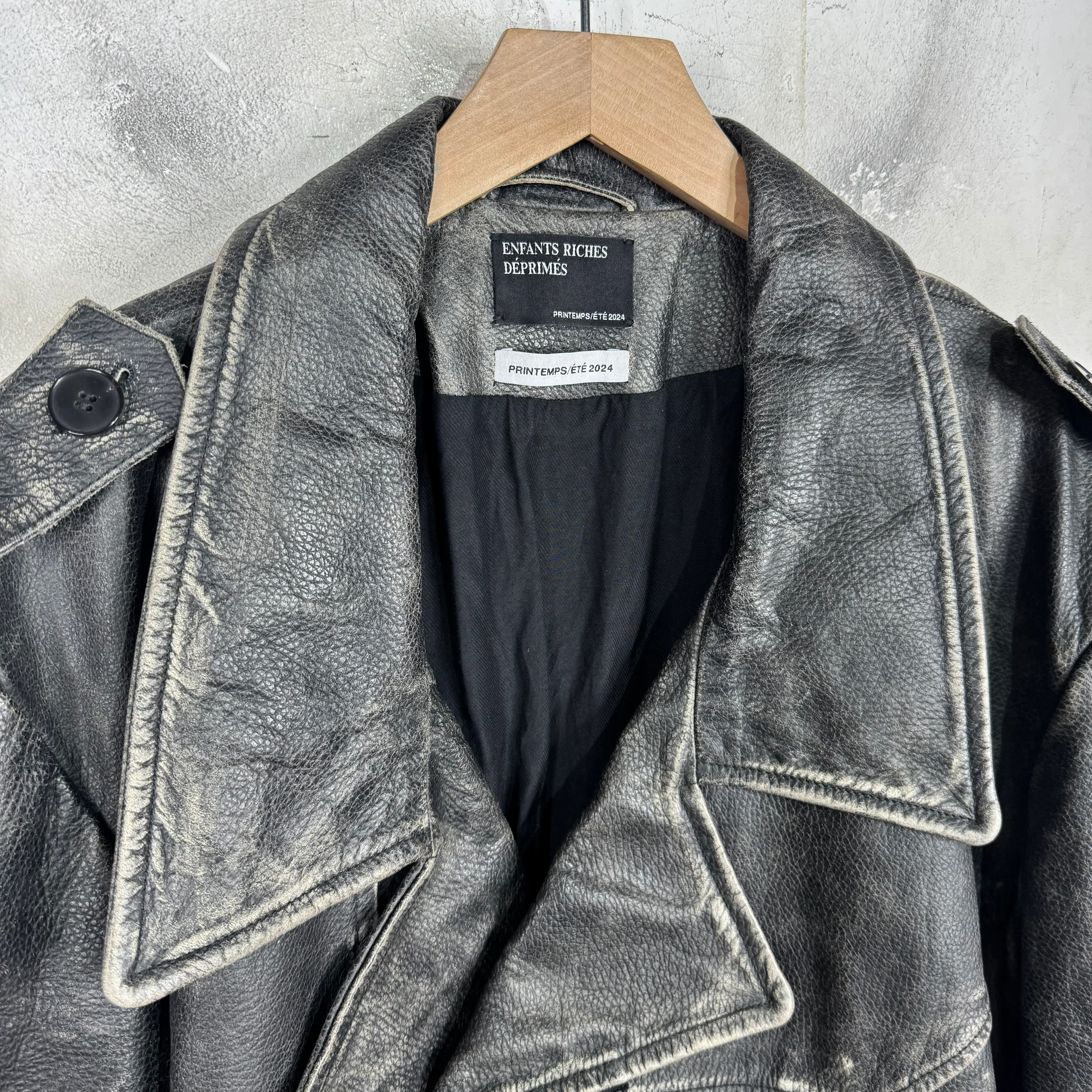 ERD Tabac Rat Leather Perfecto Jacket - Image 6
