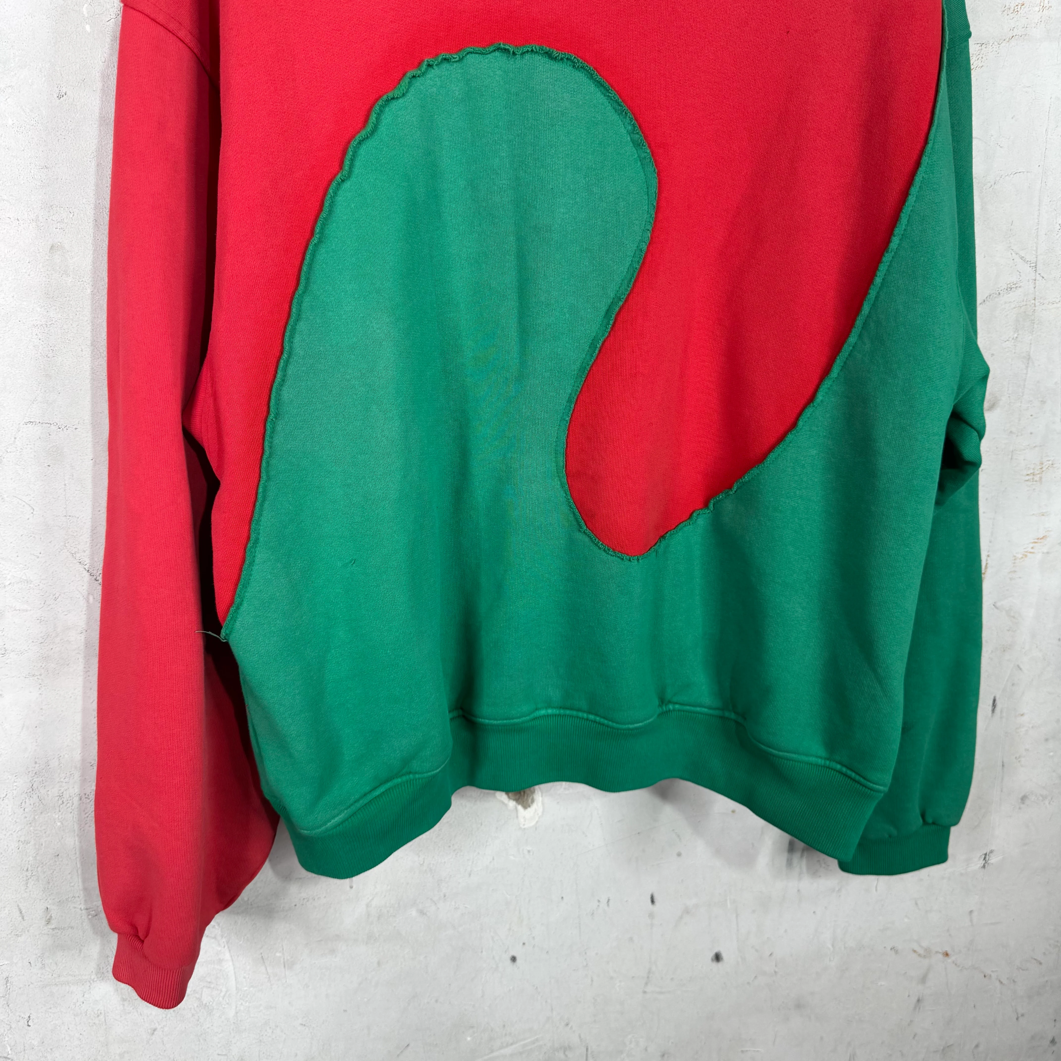 ERL Red/Green Wave Hoodie - Image 6