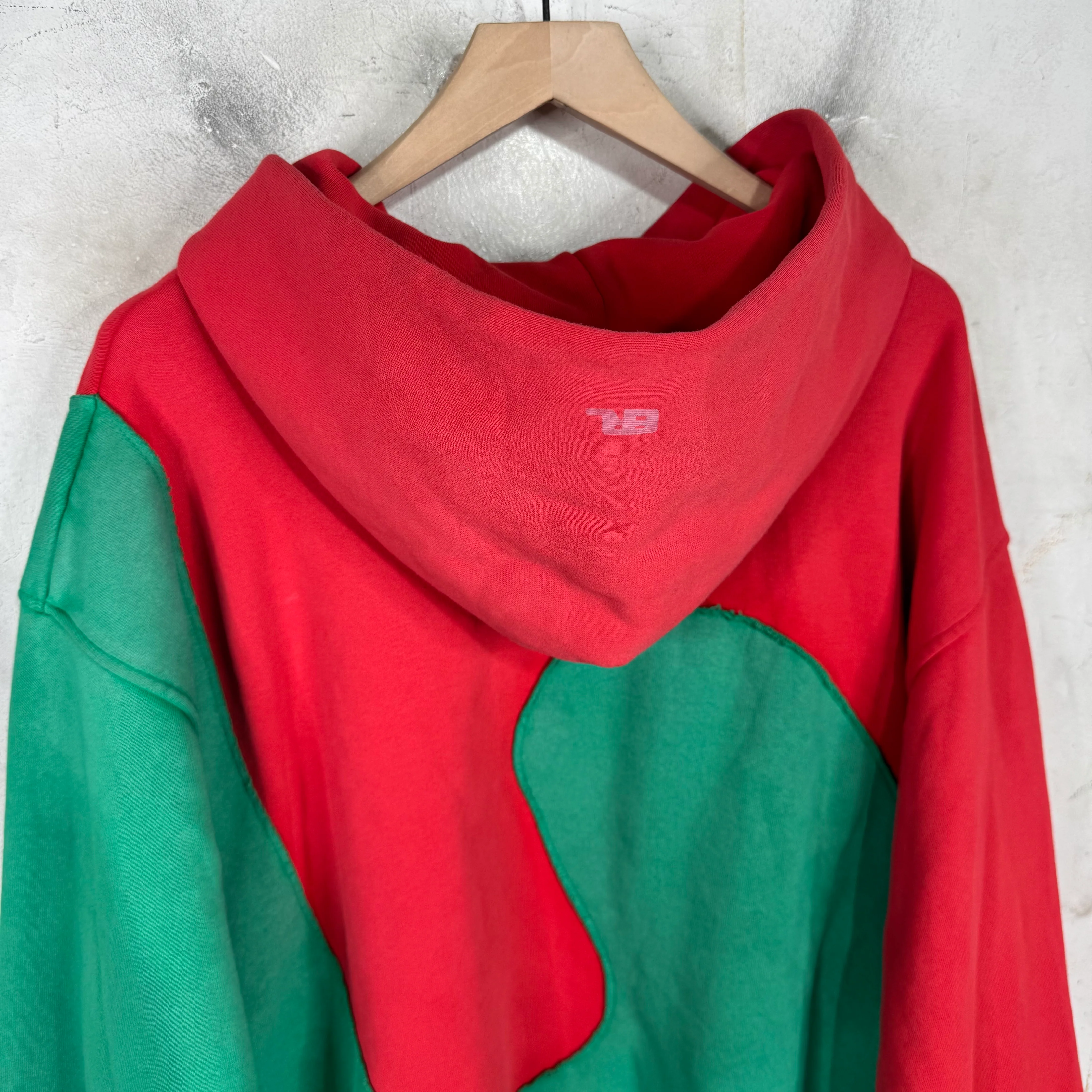 ERL Red/Green Wave Hoodie - Image 7