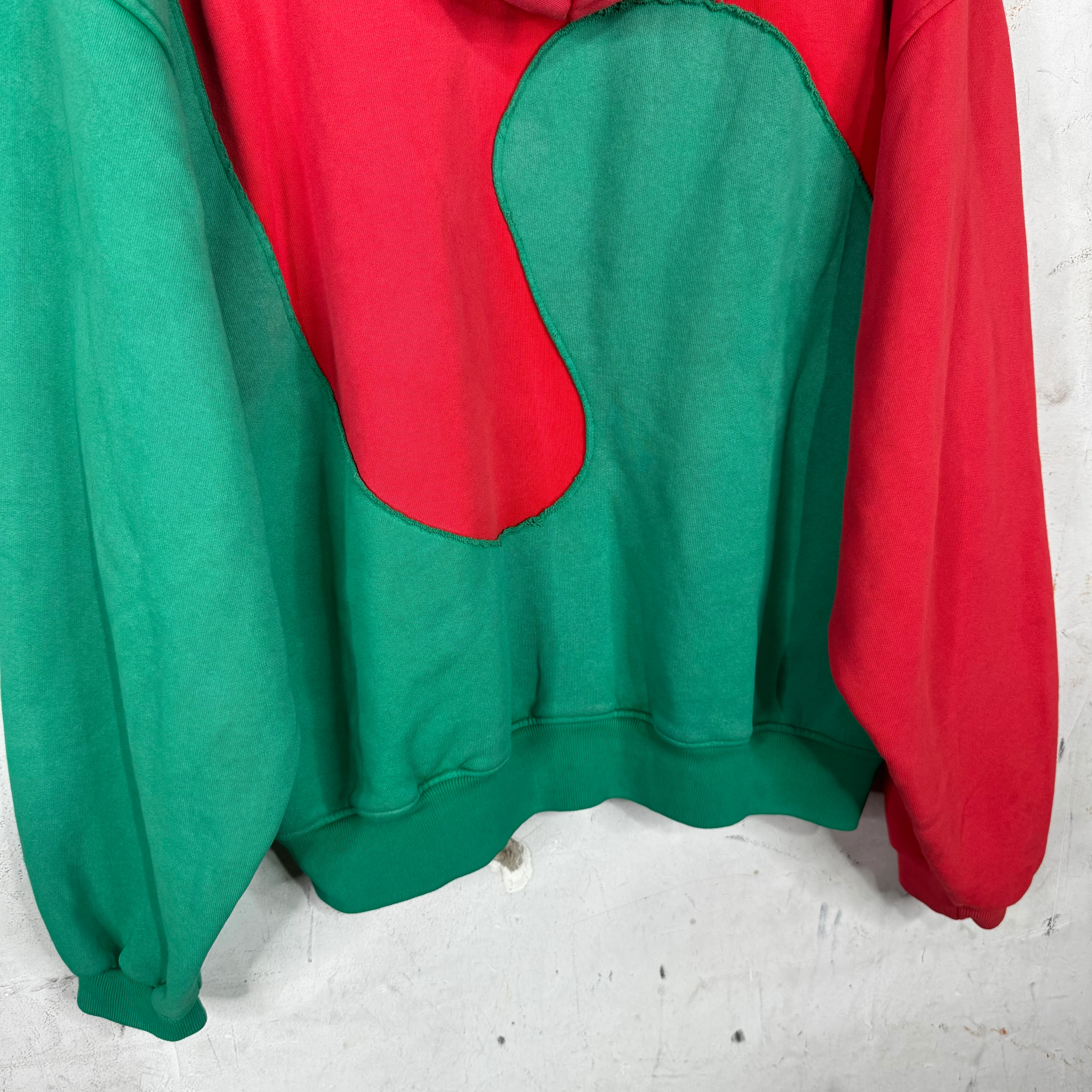 ERL Red/Green Wave Hoodie - Image 8