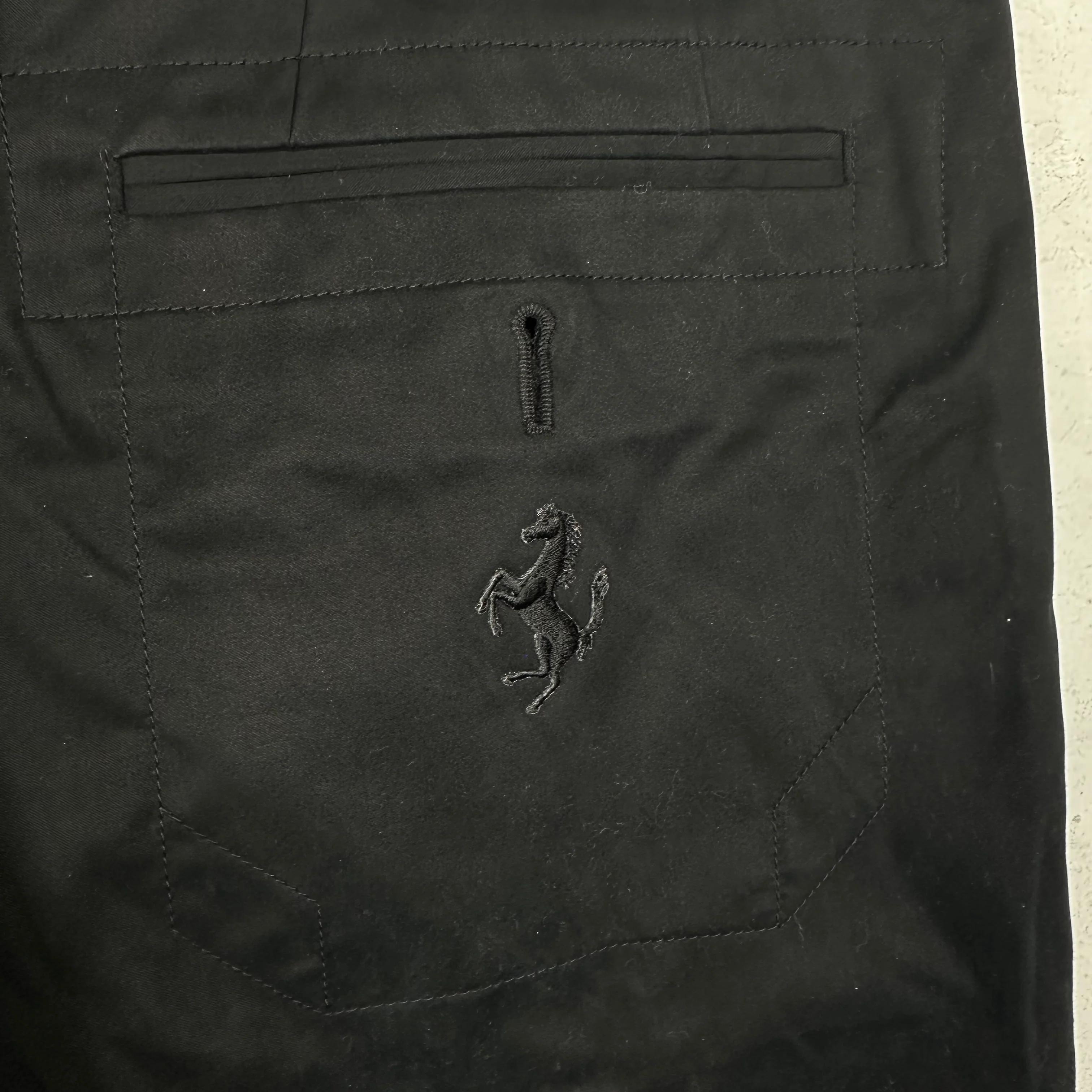 Ferrari Black Emblem Trousers - Image 4