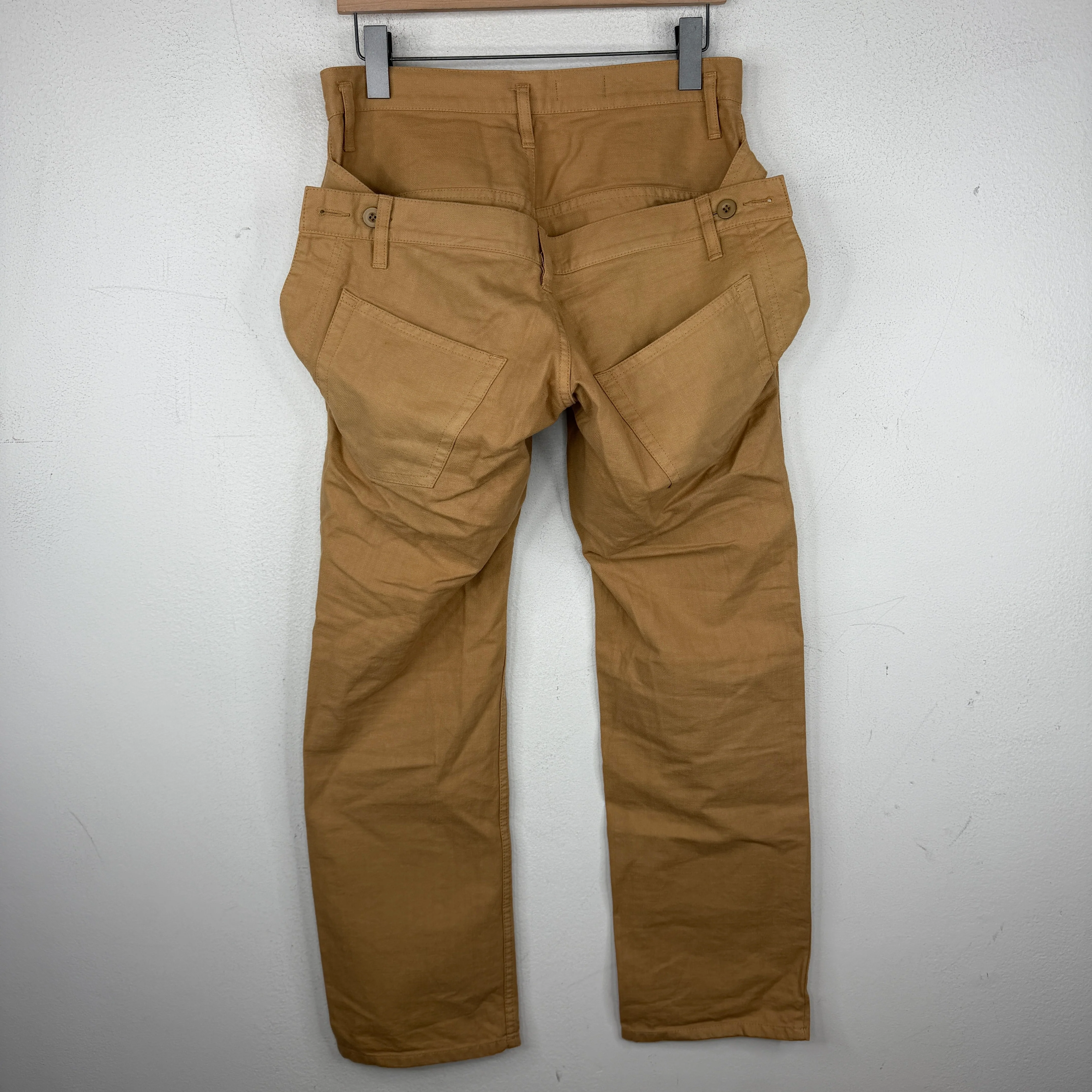 Final Home Tan Double Waist Button Pants - Image 2
