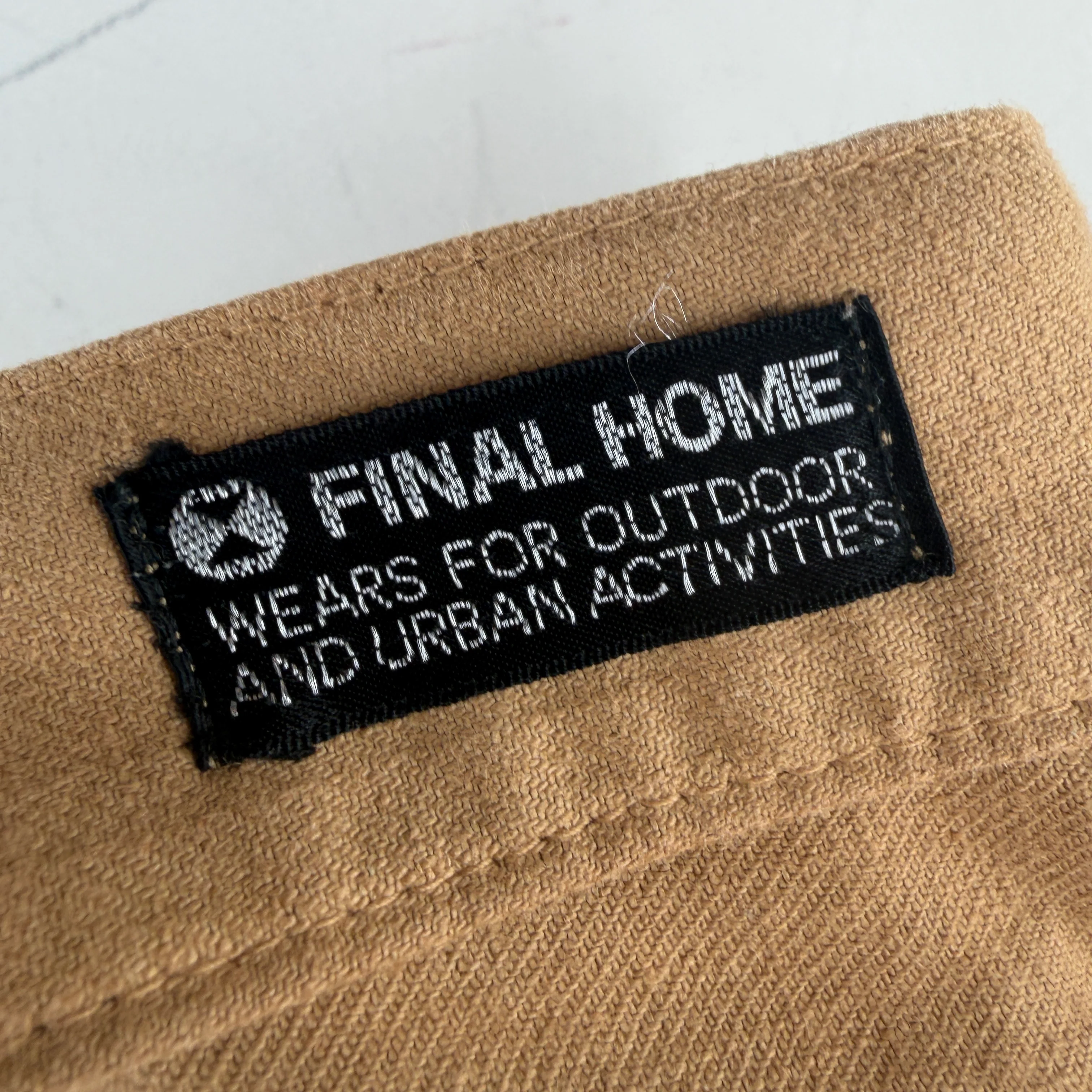 Final Home Tan Double Waist Button Pants - Image 3