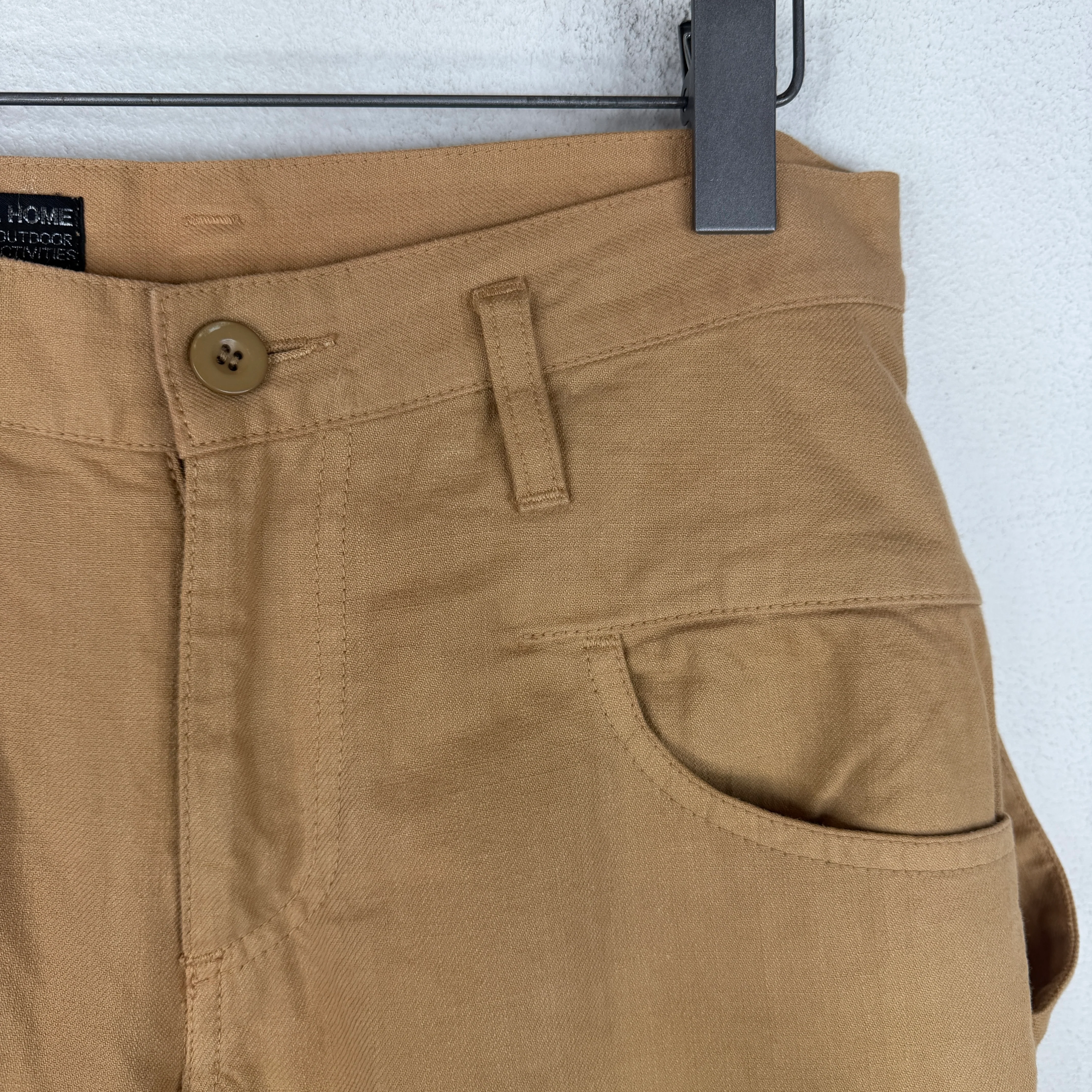 Final Home Tan Double Waist Button Pants - Image 6