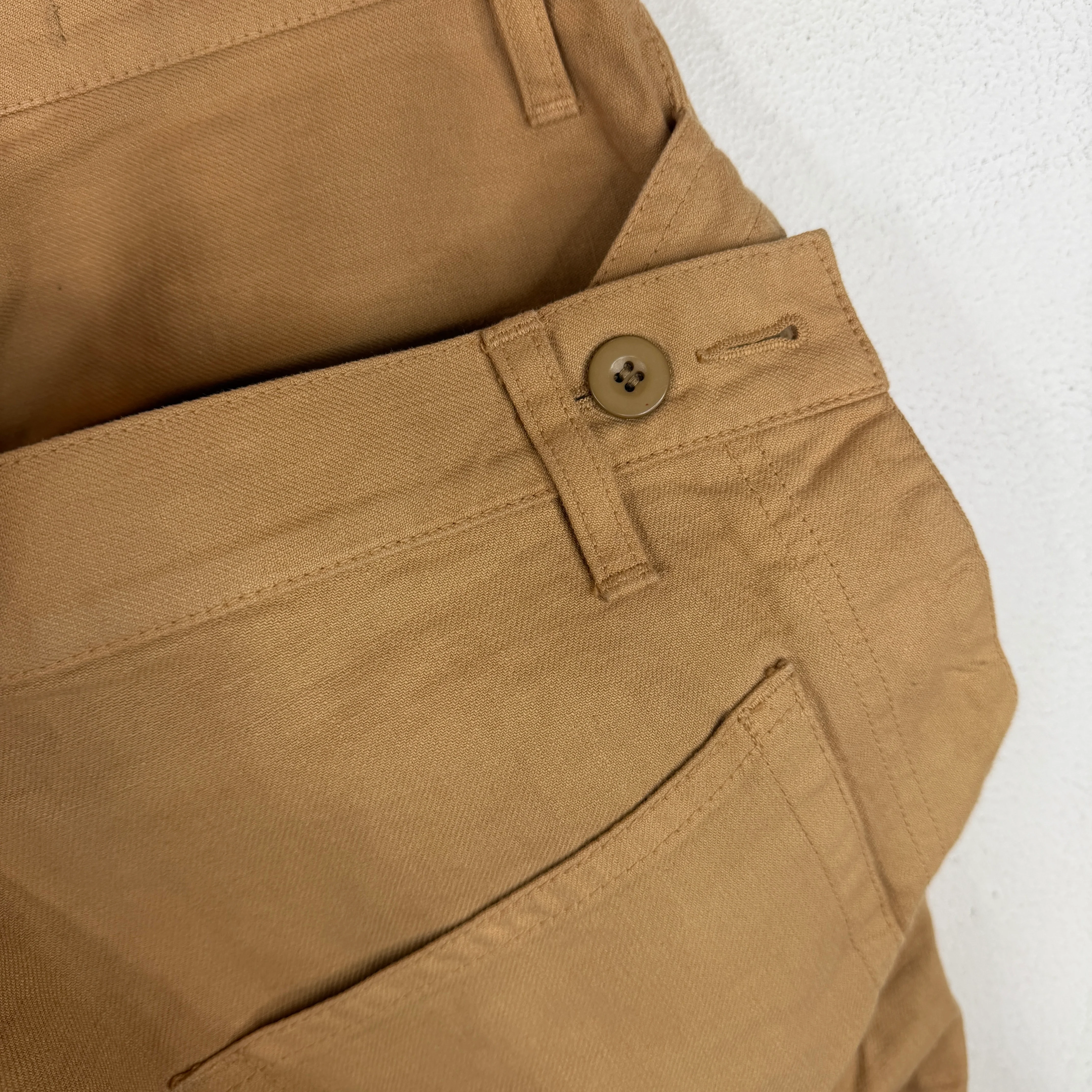 Final Home Tan Double Waist Button Pants - Image 8
