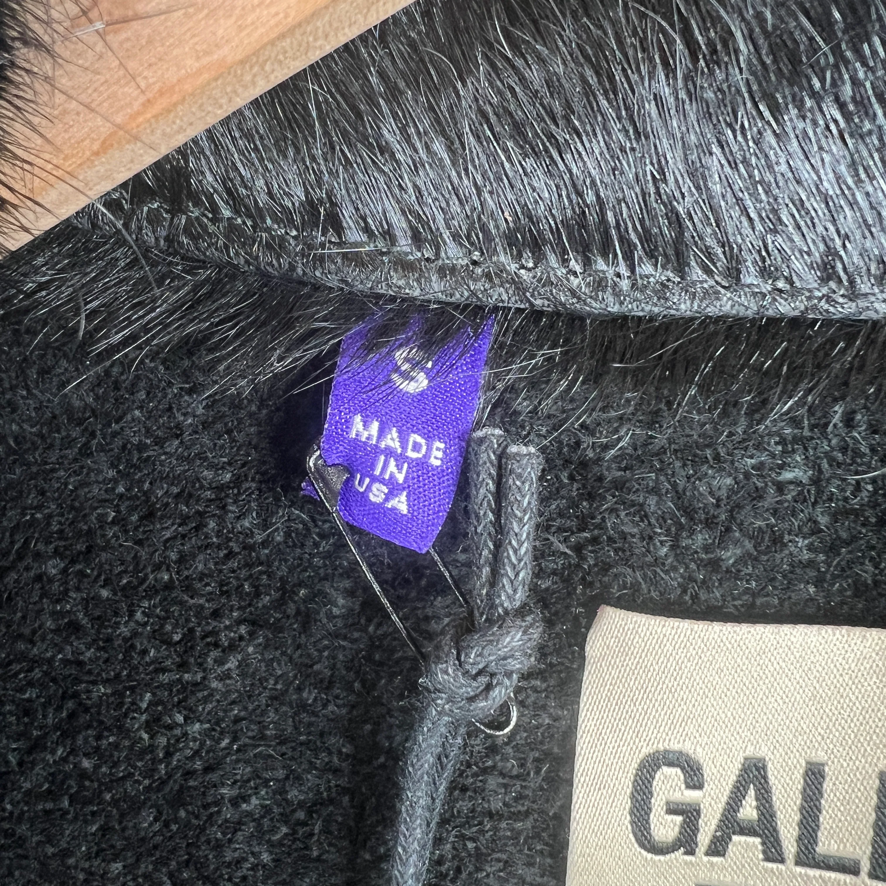 Gallery Dept Calf Hair Embroidered Leather Jacket - Image 5