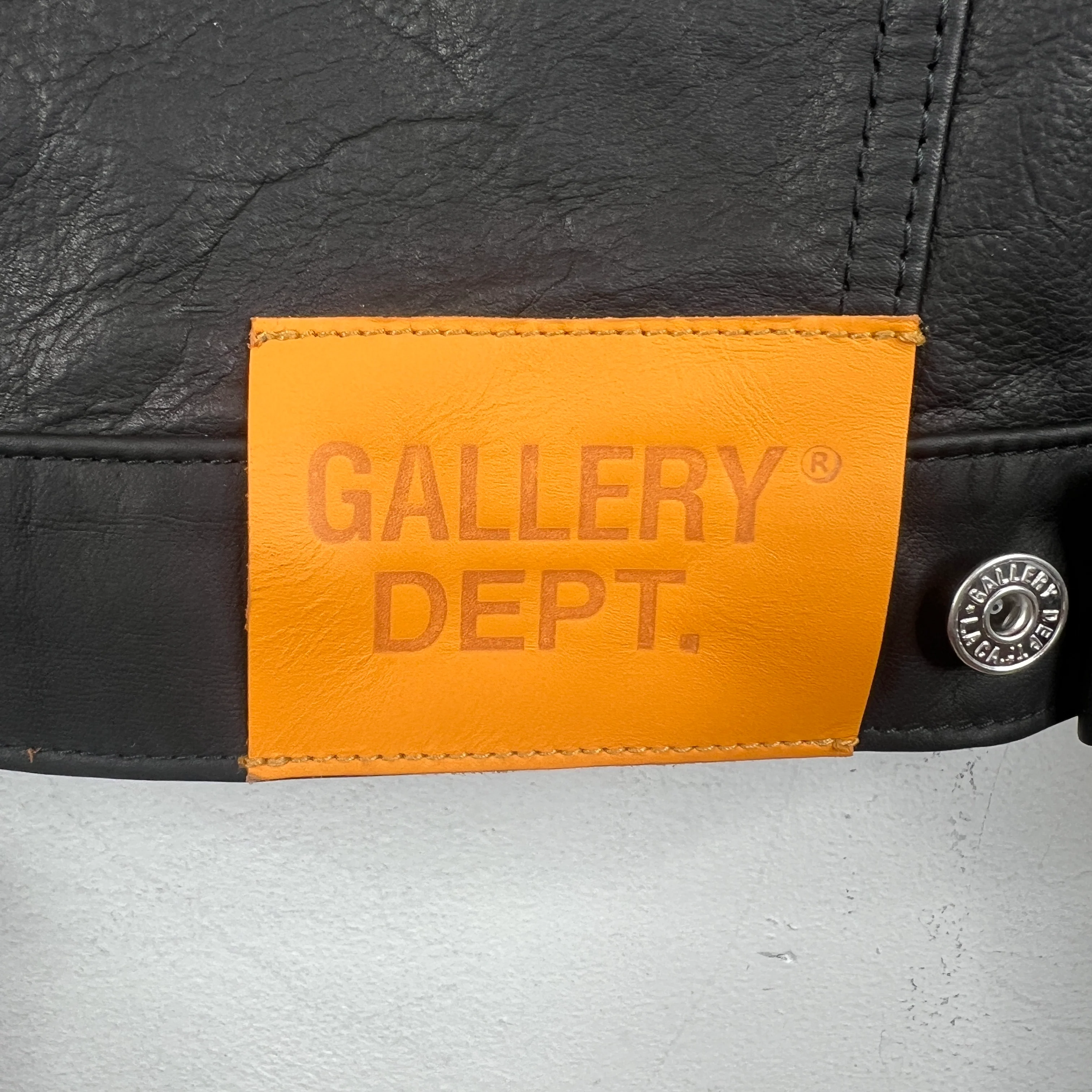 Gallery Dept Calf Hair Embroidered Leather Jacket - Image 7