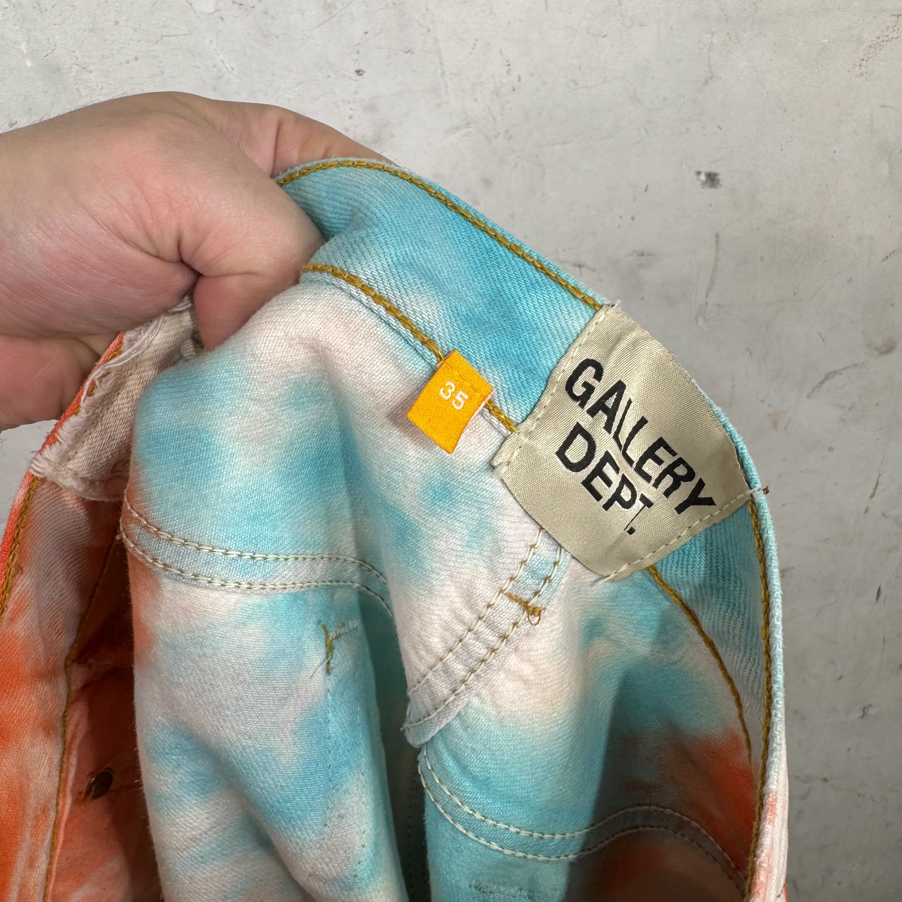 Gallery Dept Tie Dye Levi's Jeans - Image 3