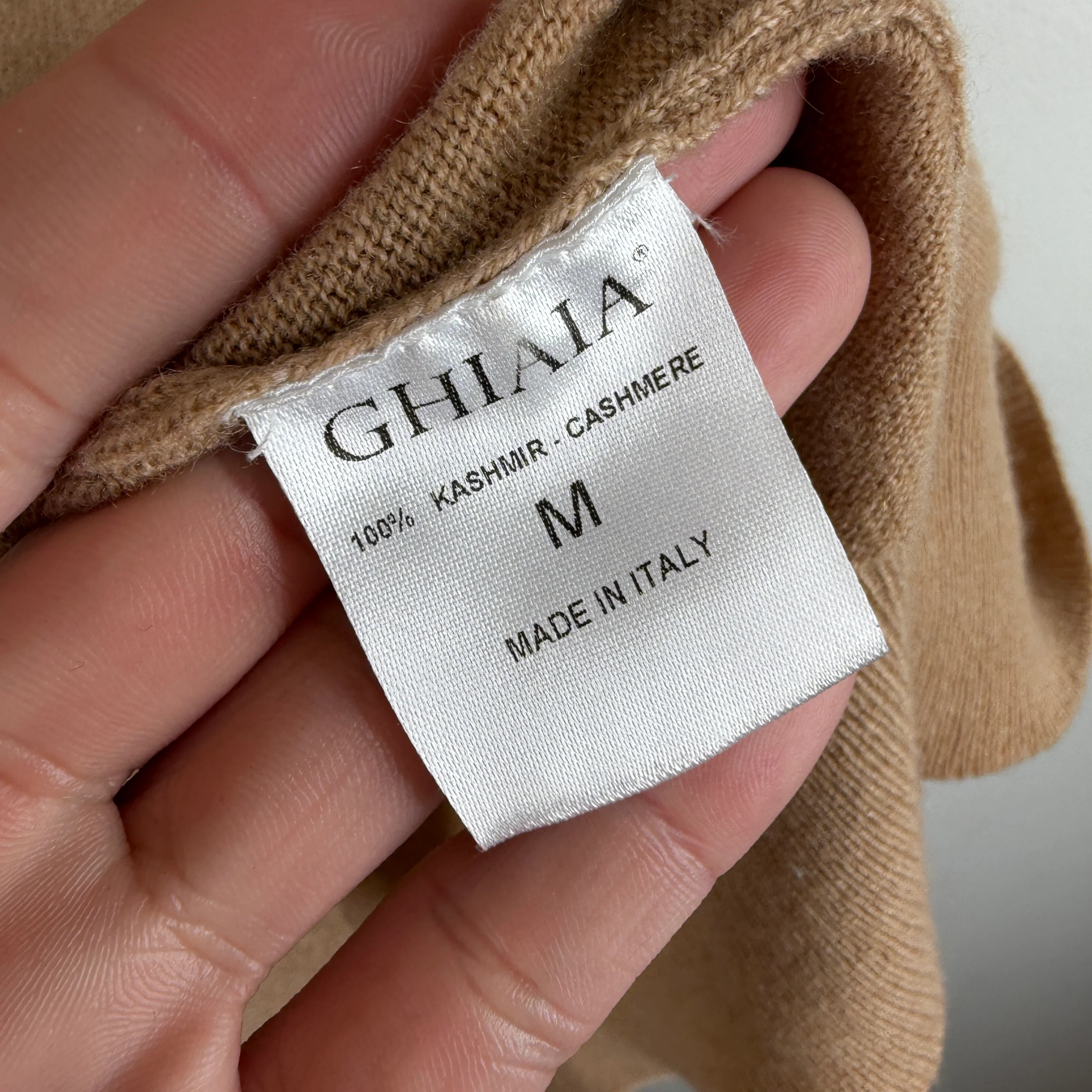 Ghiaia Beige Cashmere Turtleneck Sweater - Image 4