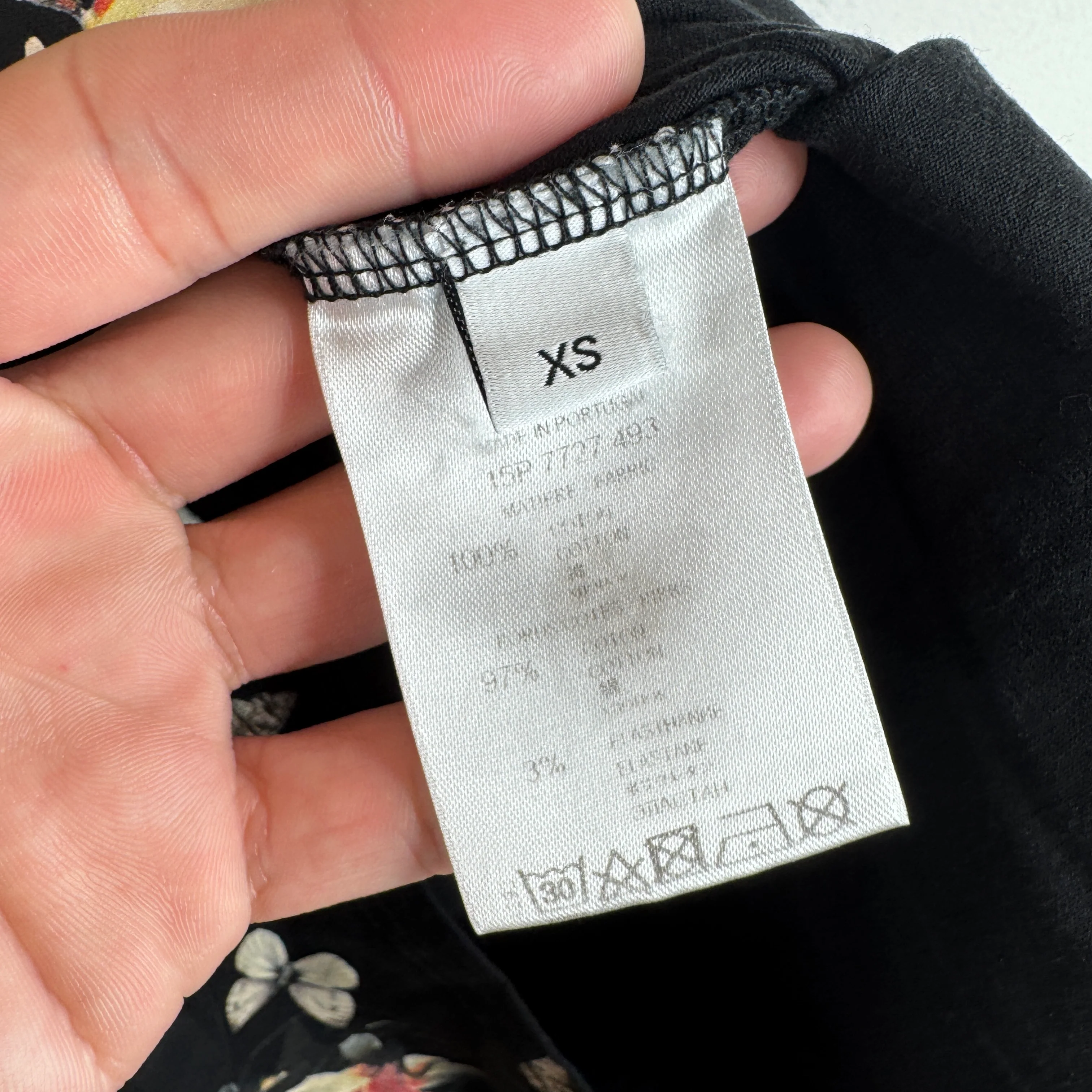 Givenchy Butterfly & Flower Black T-Shirt - Image 4