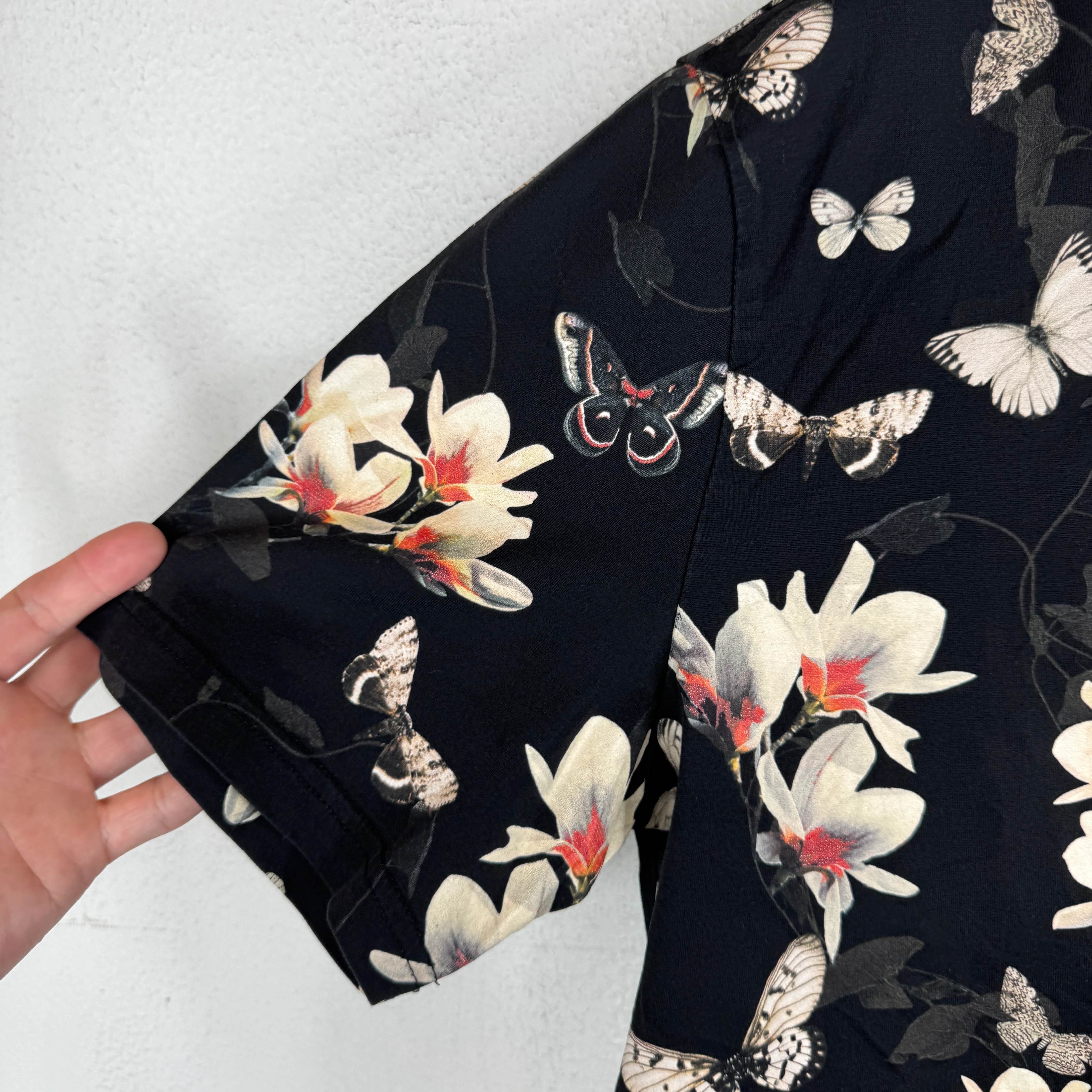 Givenchy Butterfly & Flower Black T-Shirt - Image 6