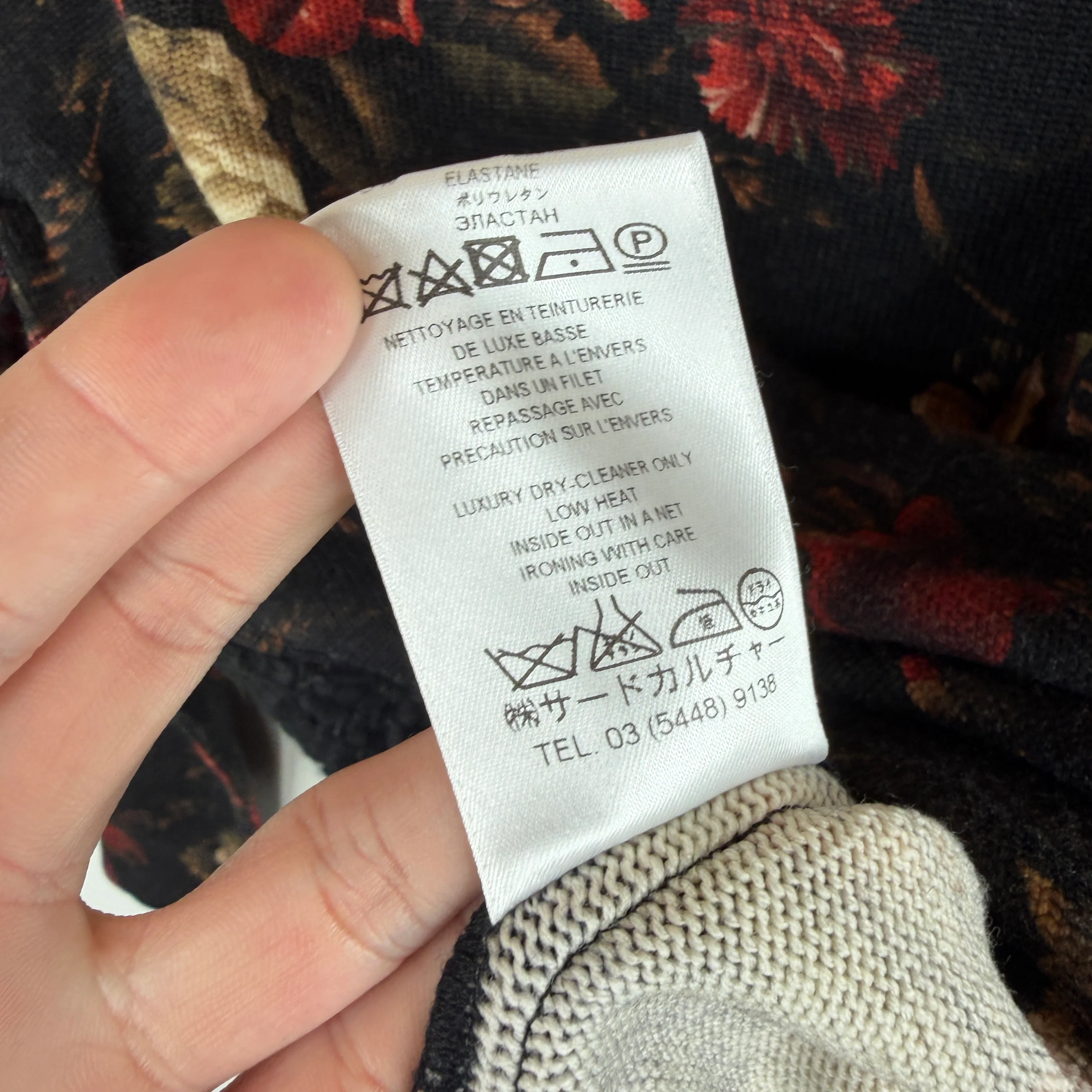 Givenchy Floral Woven Hybrid Split Crewneck - Image 5