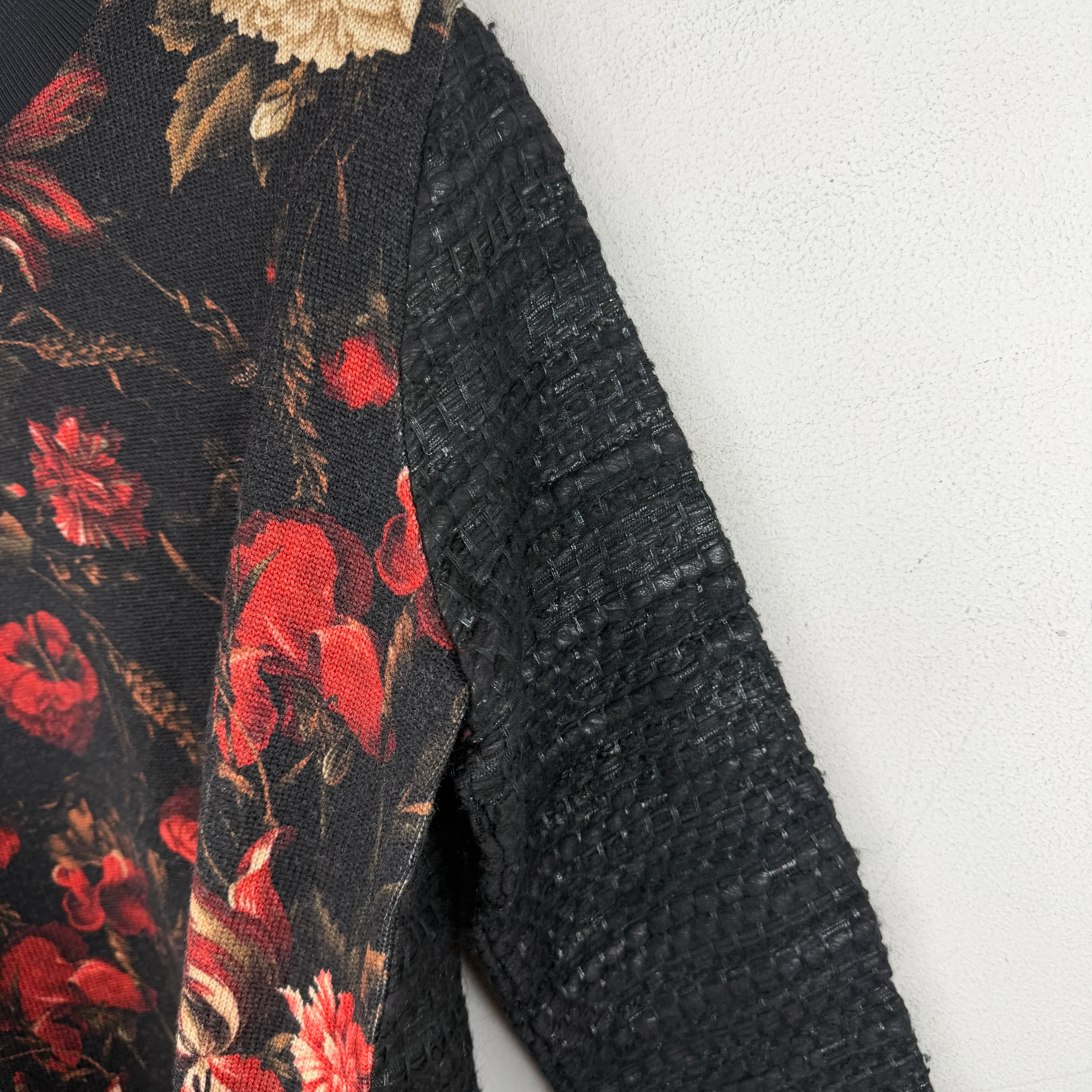 Givenchy Floral Woven Hybrid Split Crewneck - Image 6