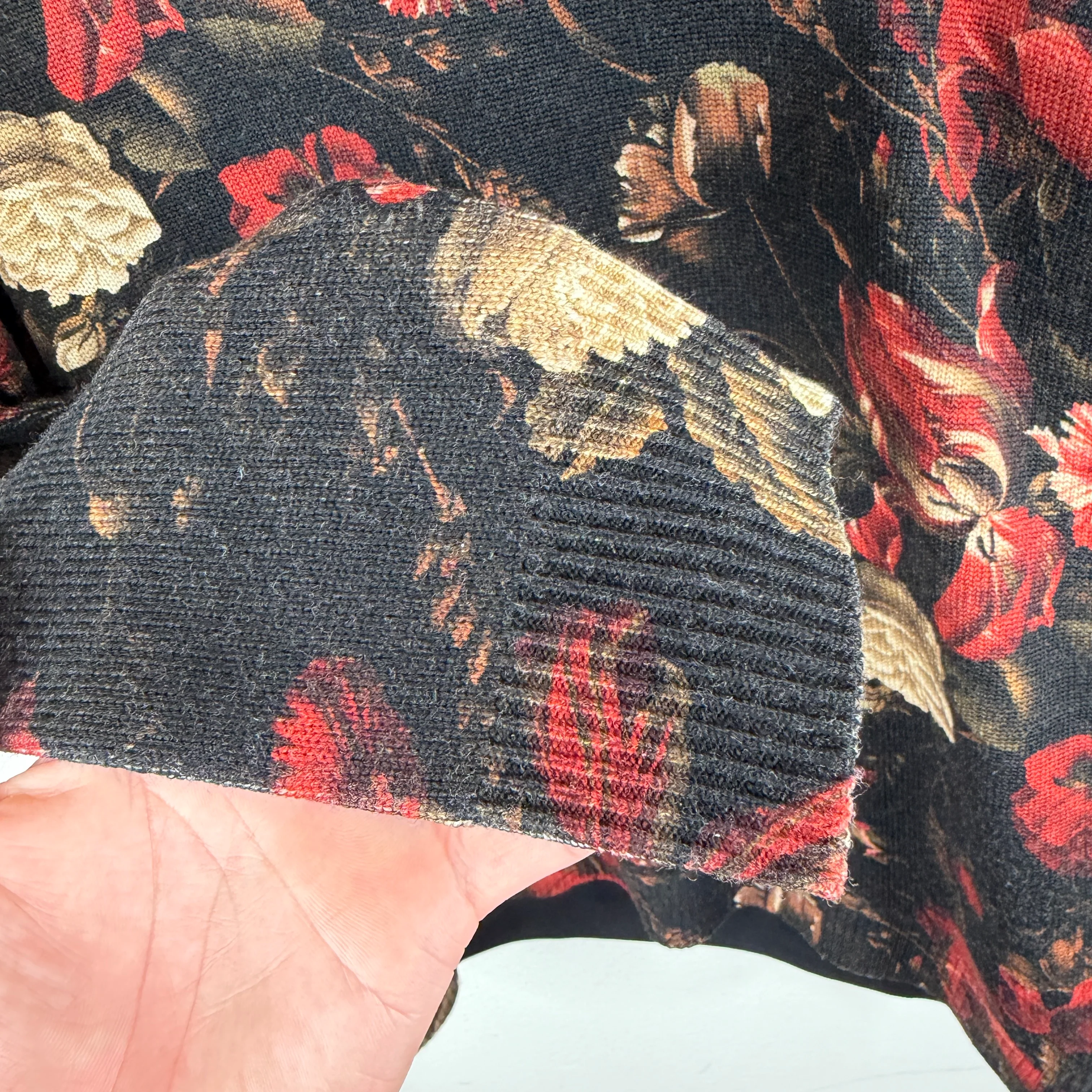 Givenchy Floral Woven Hybrid Split Crewneck - Image 7