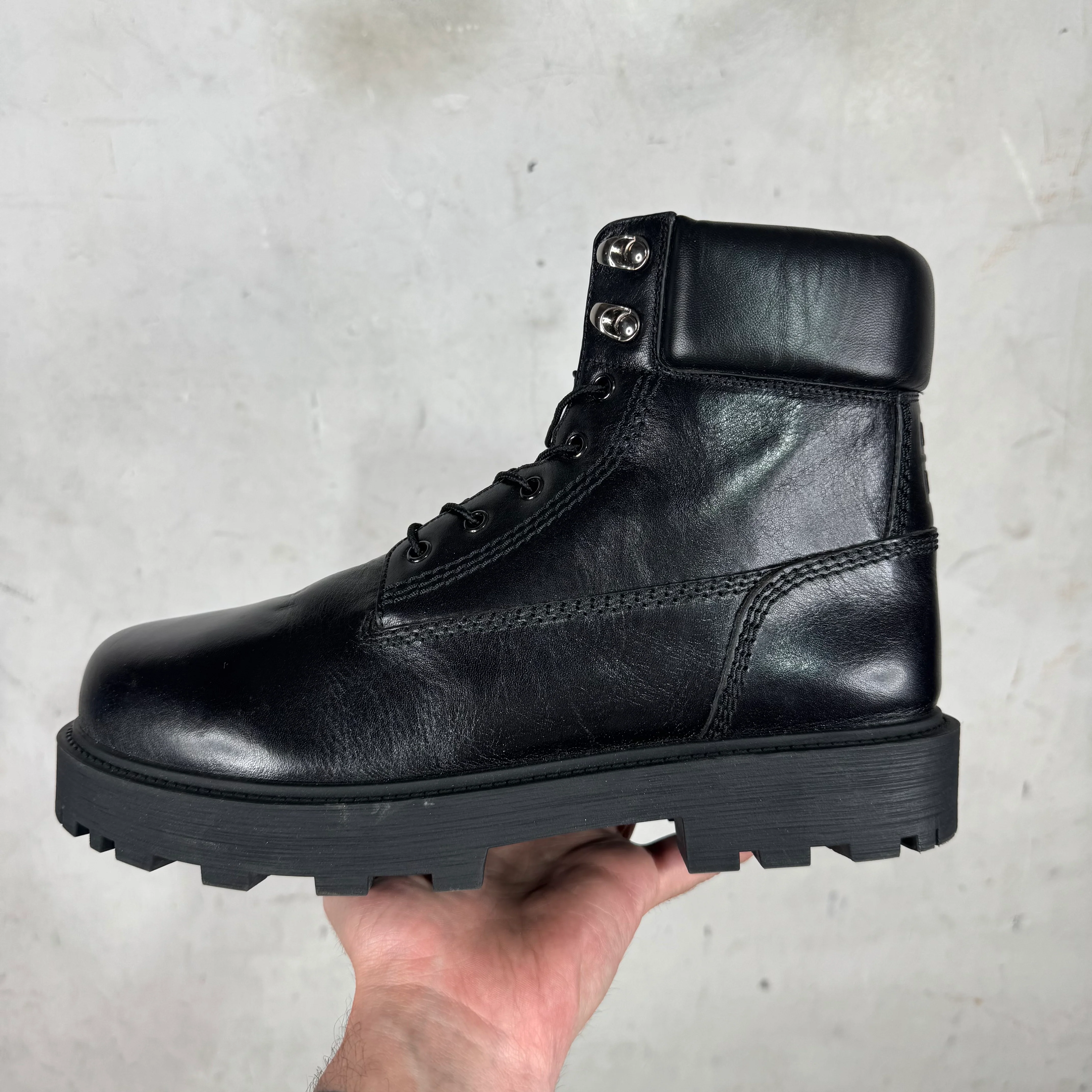 Givenchy Leather Lug Boots - Image 7
