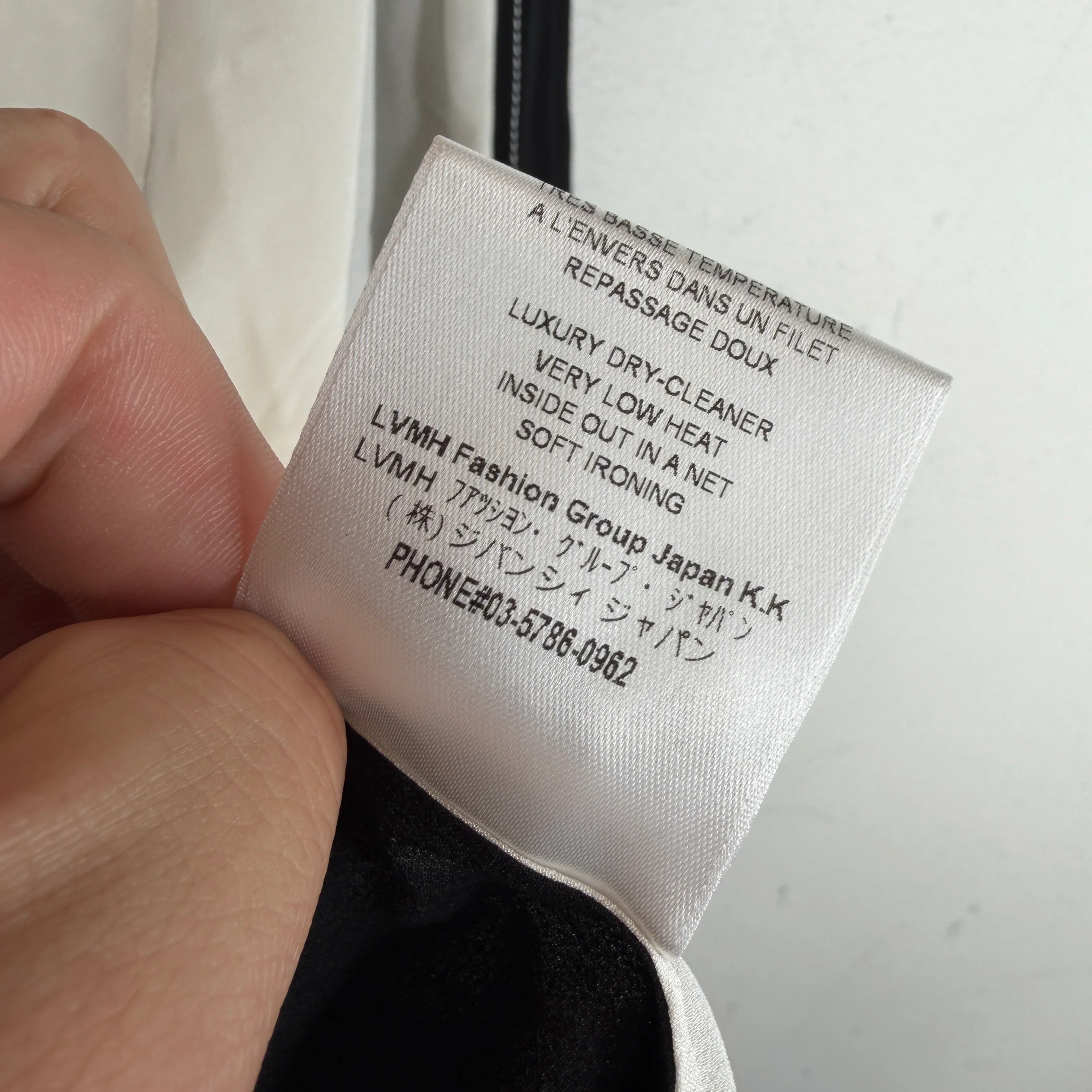 Givenchy White/Black Split Silk Button Up LS Shirt - Image 5