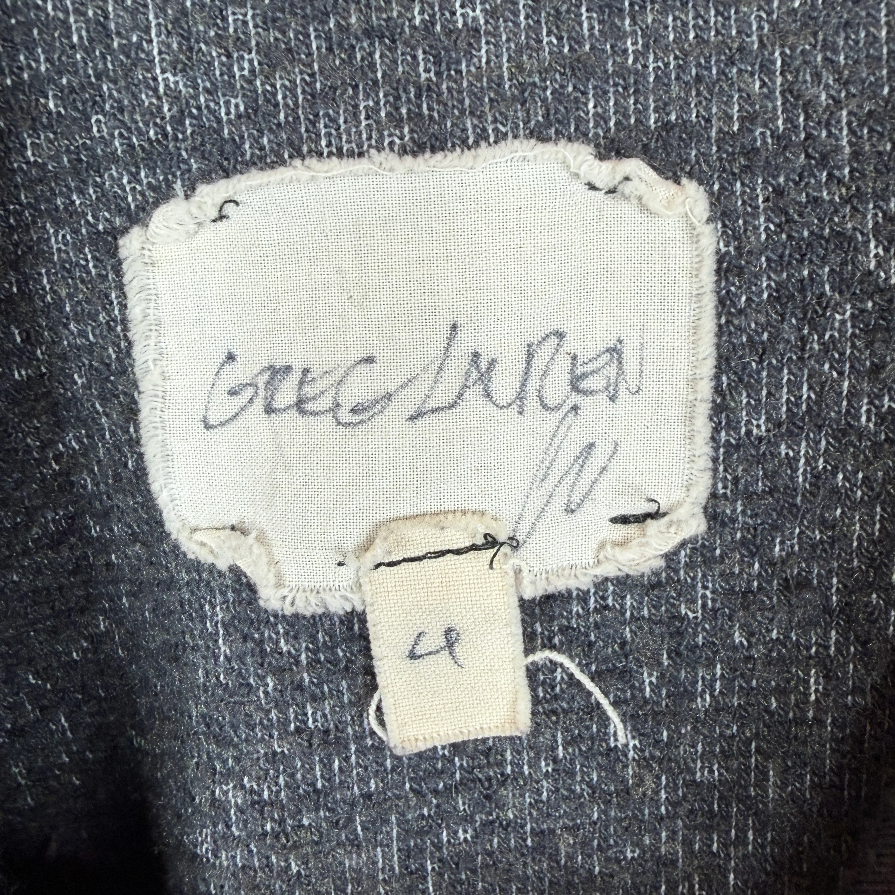 Greg Lauren Inside Out Grey Hoodie - Image 3