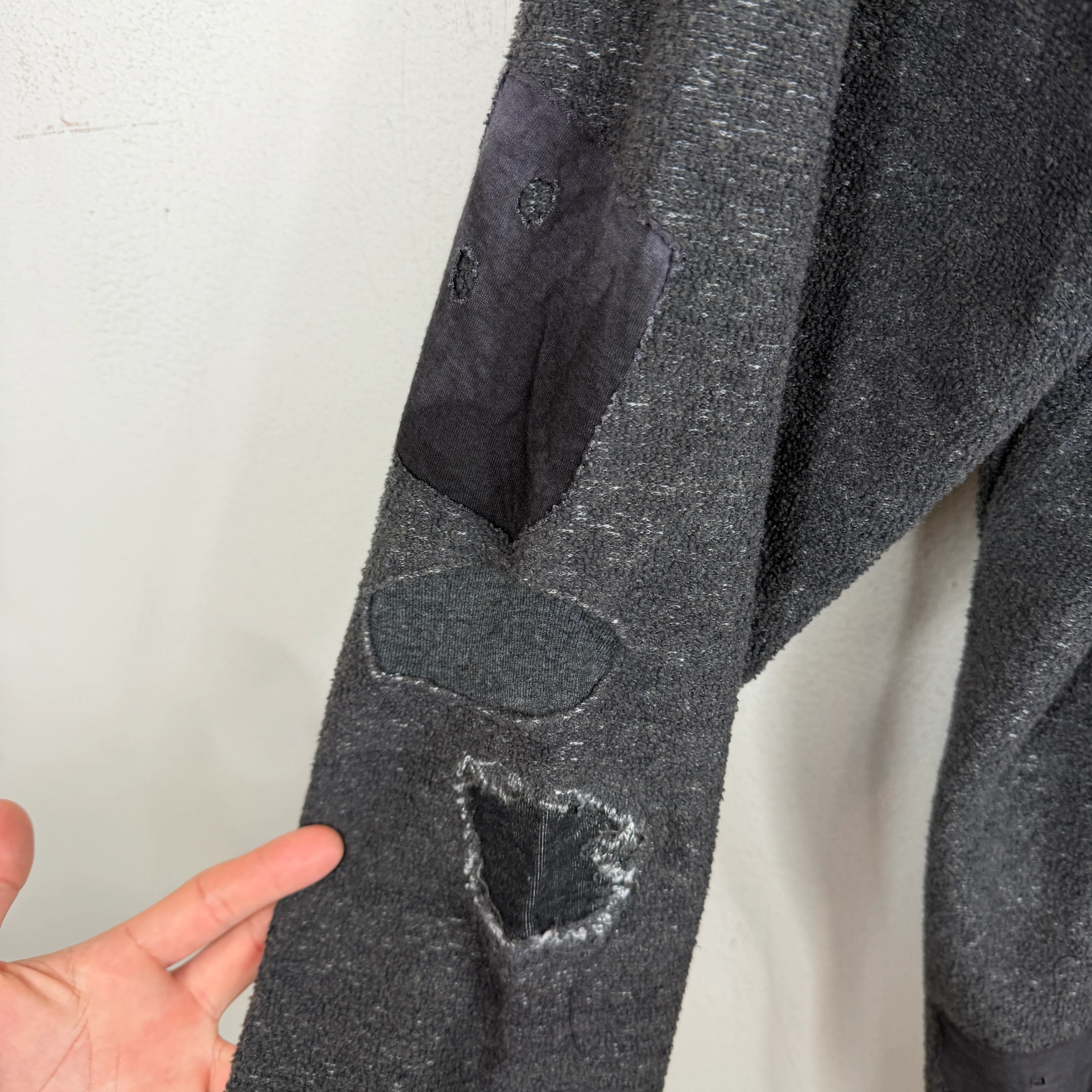 Greg Lauren Inside Out Grey Hoodie - Image 5