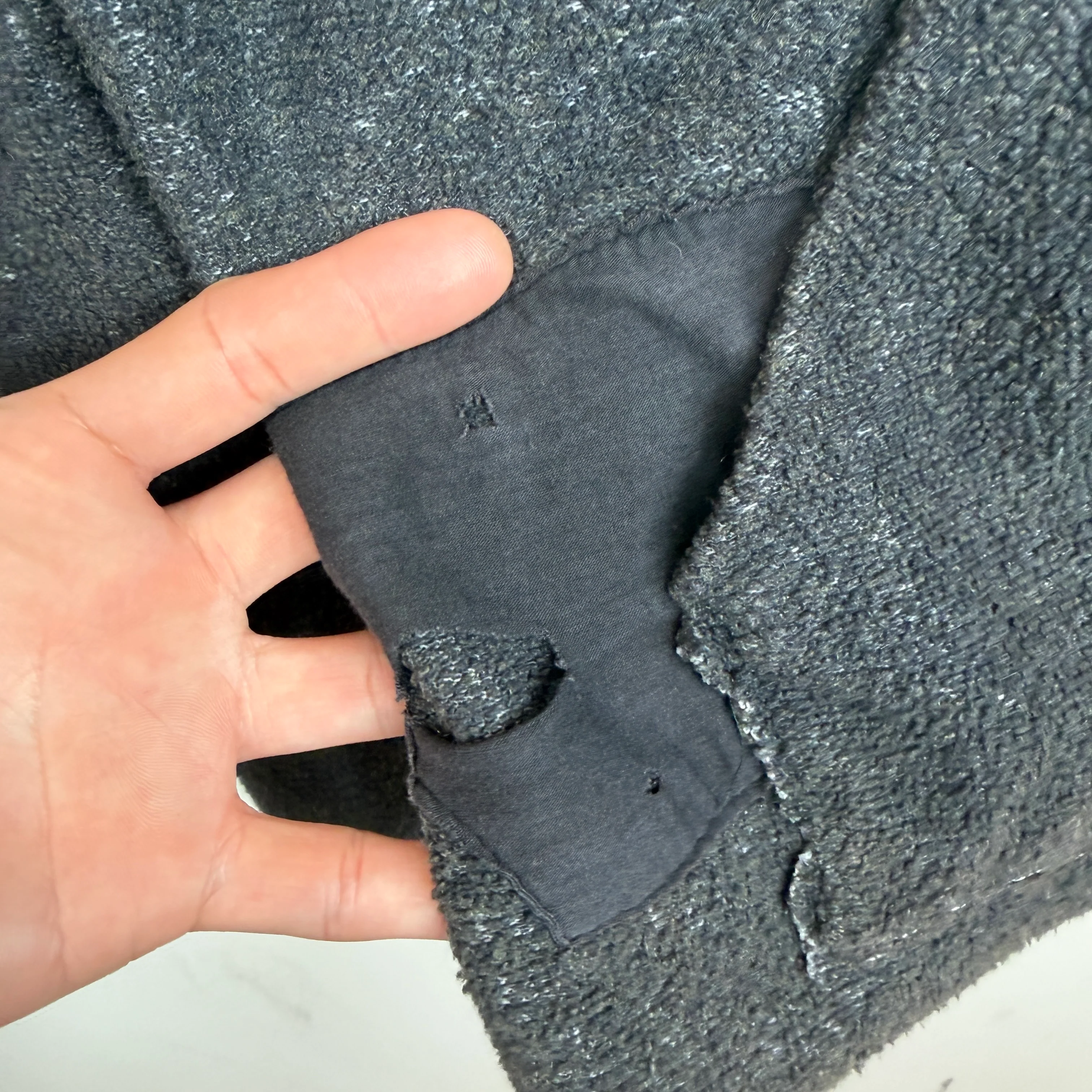 Greg Lauren Inside Out Grey Hoodie - Image 7