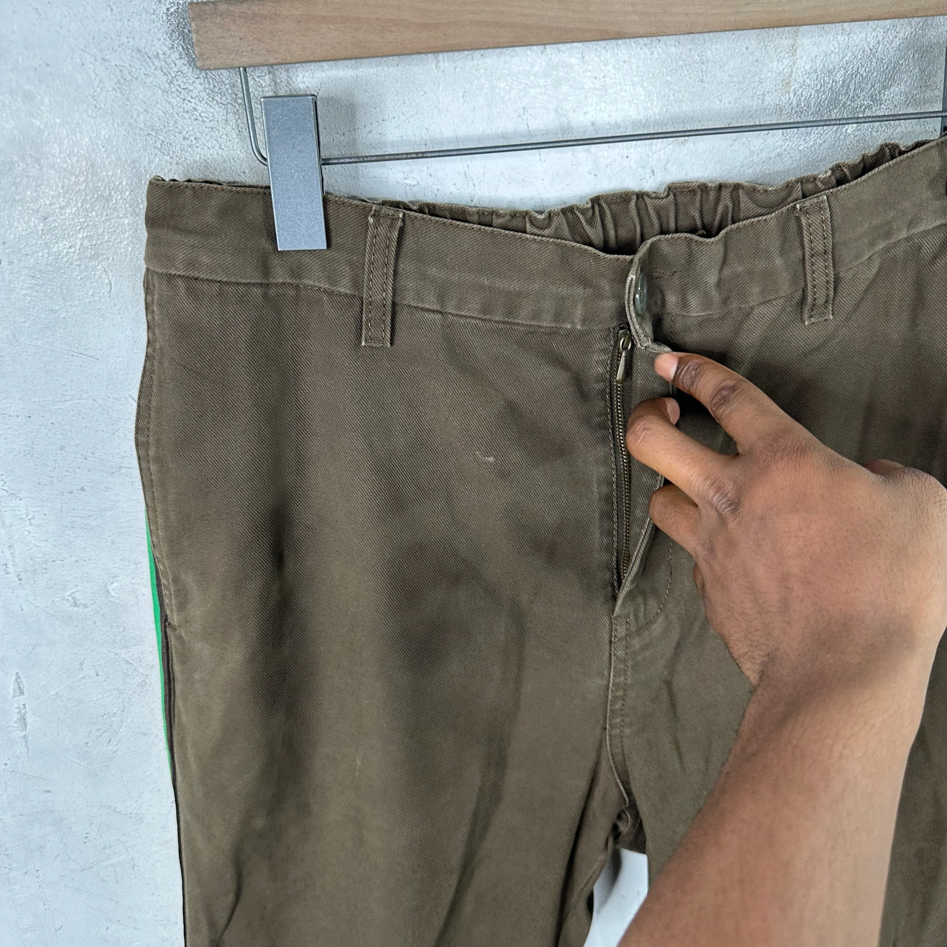 Gucci Brown Twill Trousers - Image 5