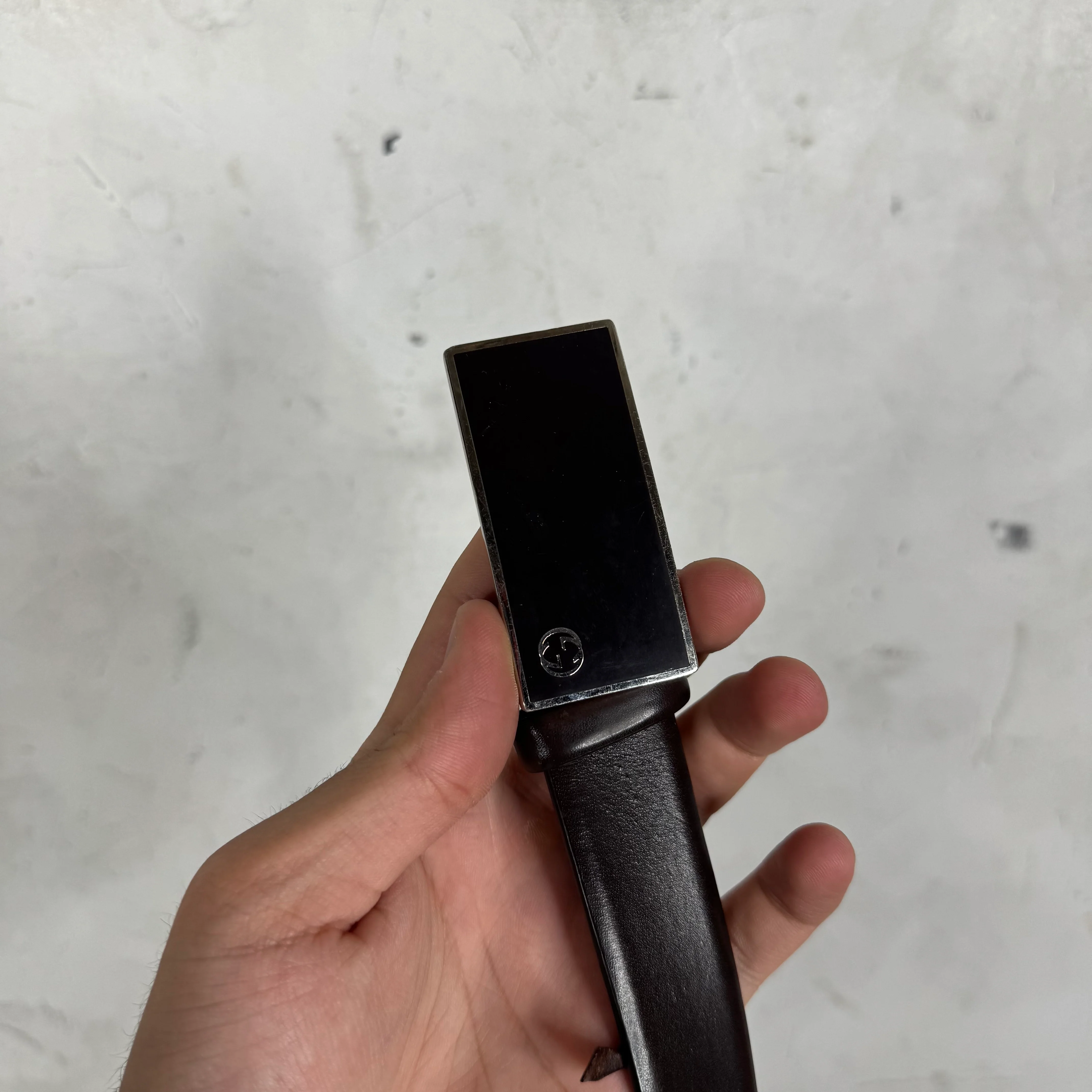Gucci Interlock Rectangular Buckled Belt - Image 2