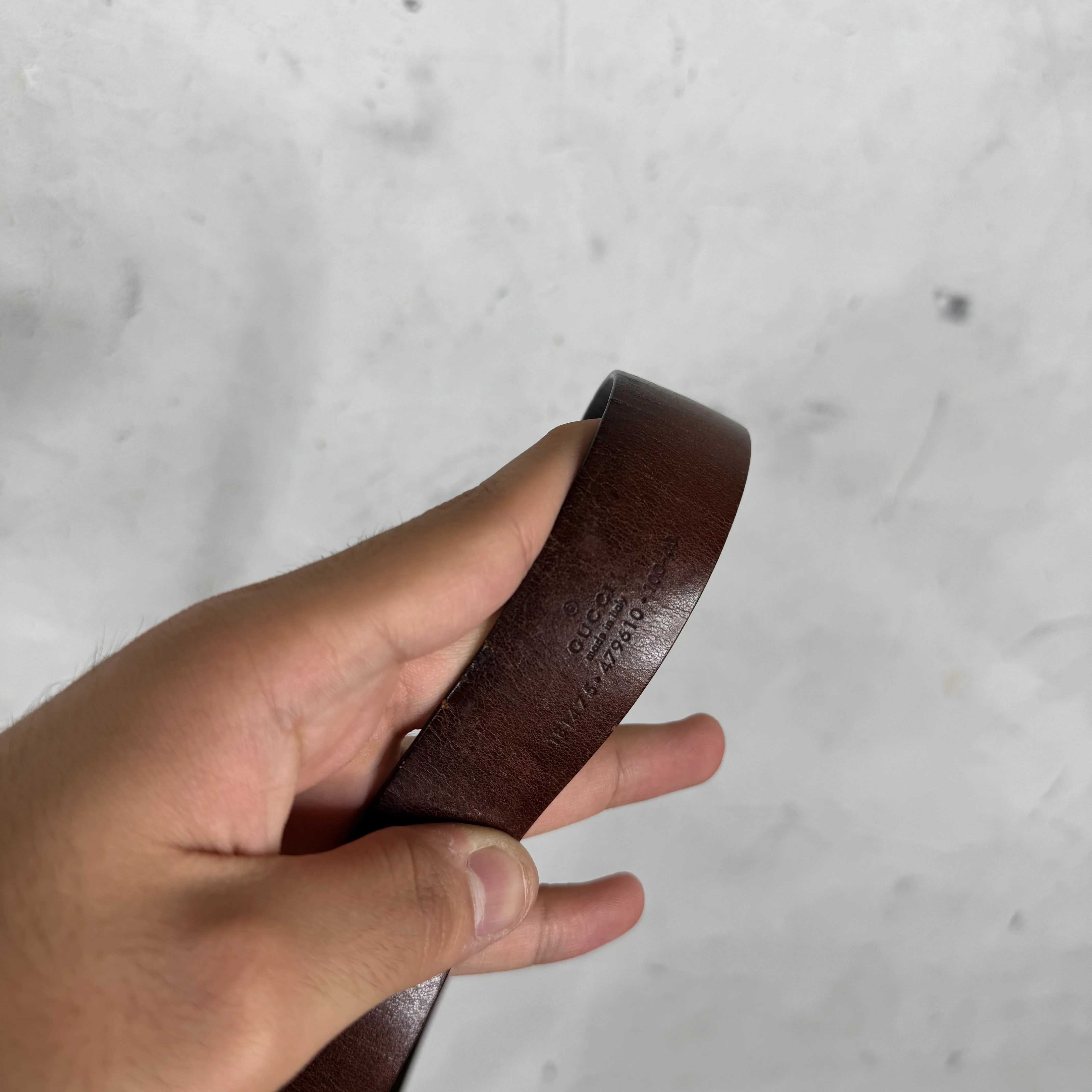 Gucci Interlock Rectangular Buckled Belt - Image 4